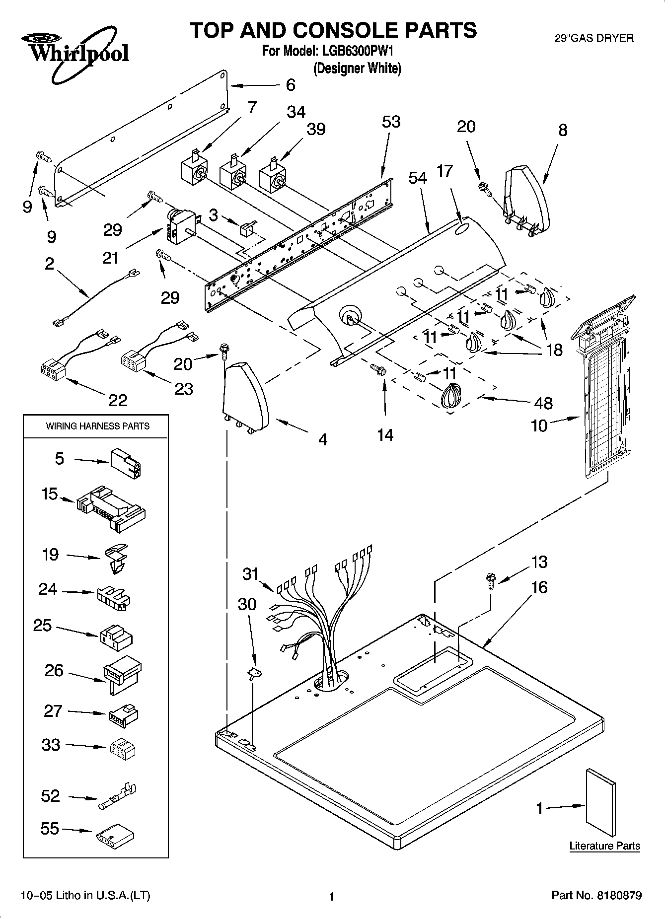 01 - TOP AND CONSOLE PARTS