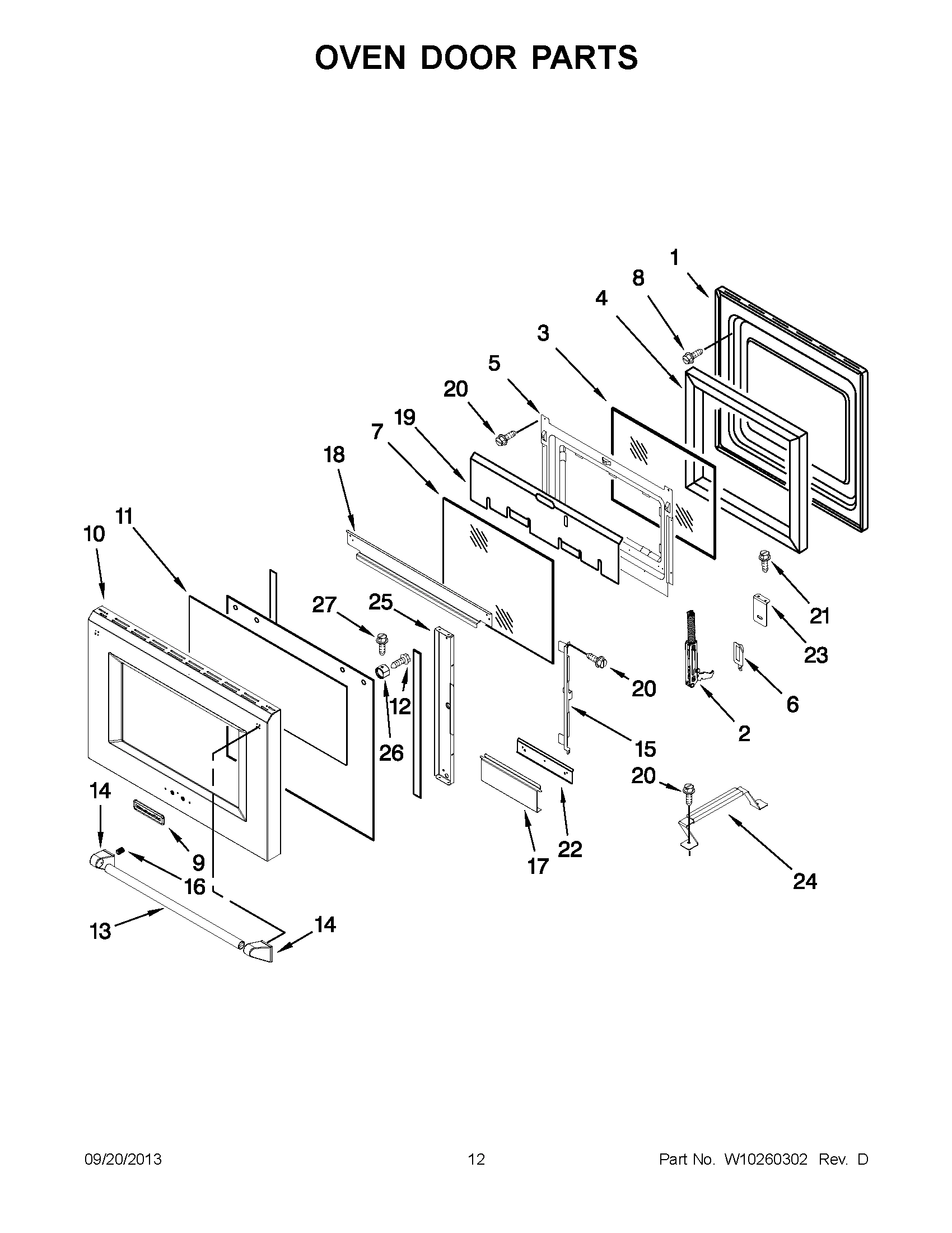 07 - OVEN DOOR PARTS