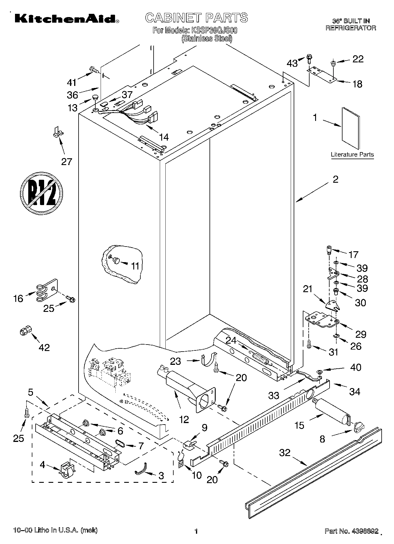 01 - CABINET, LITERATURE