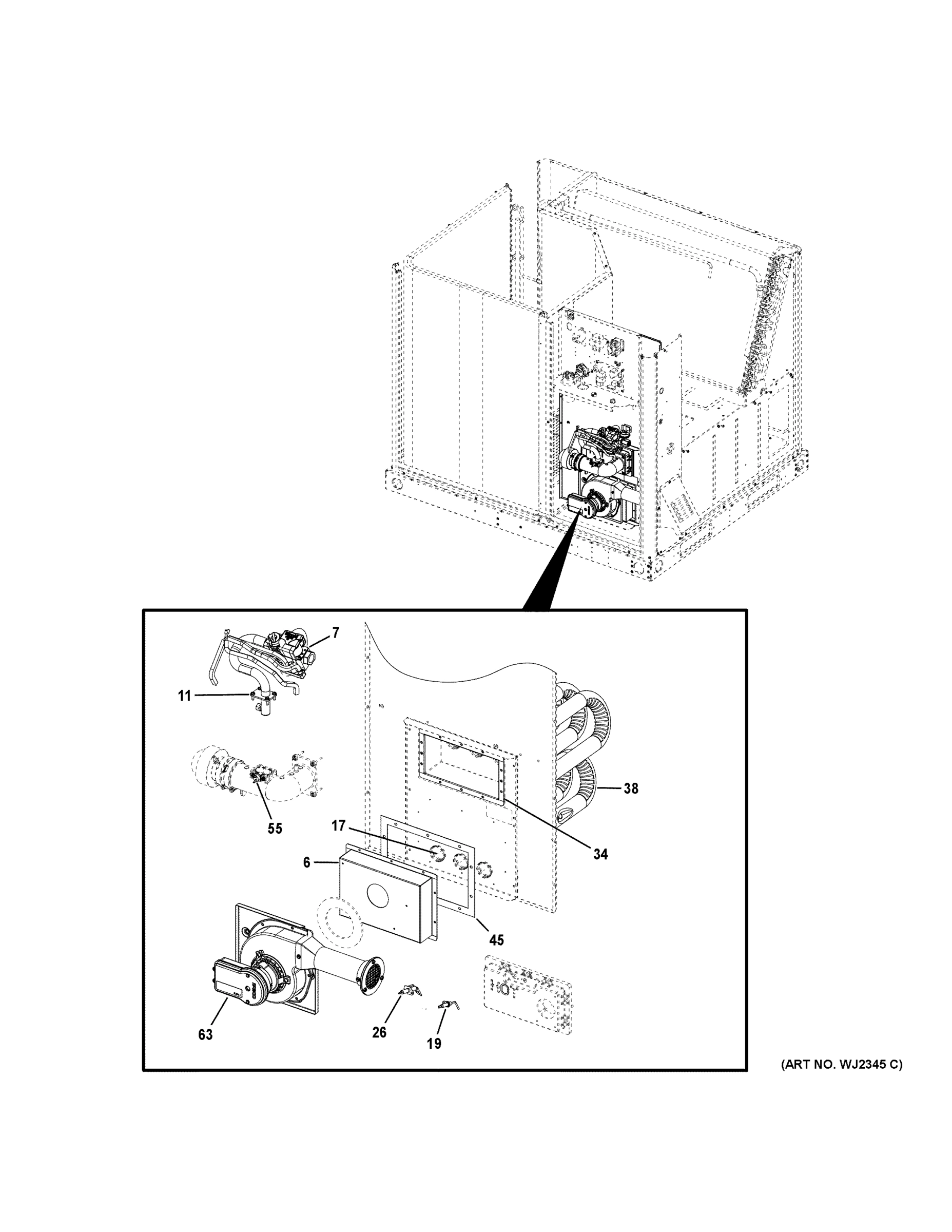 GAS VALVE & BURNER ASSEMBLY