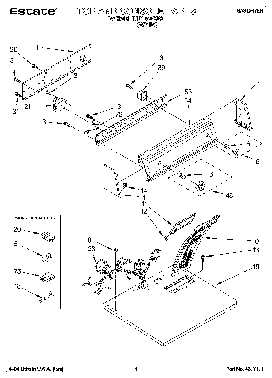 01 - TOP AND CONSOLE, LIT/OPTIONAL