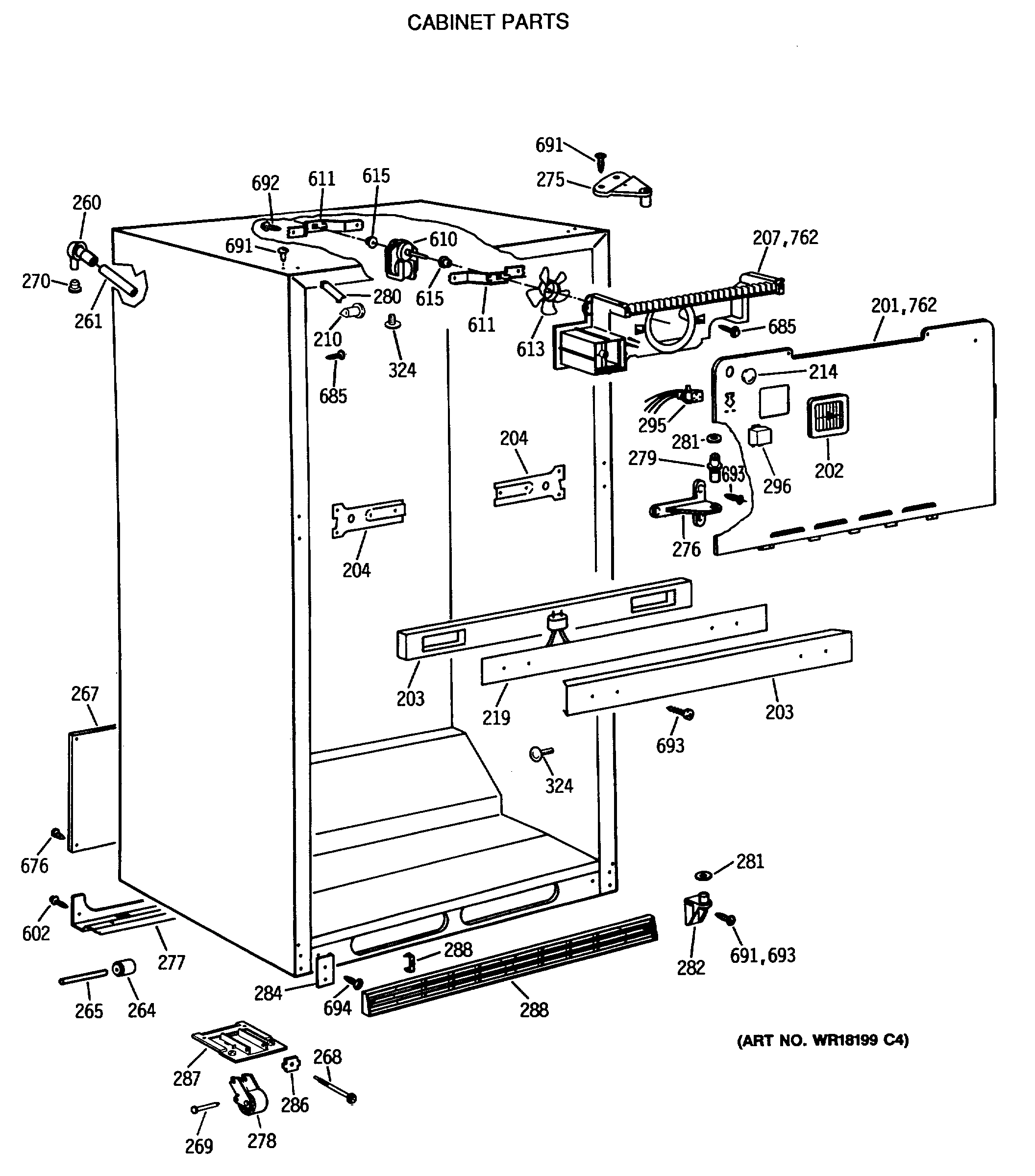 CABINET PARTS