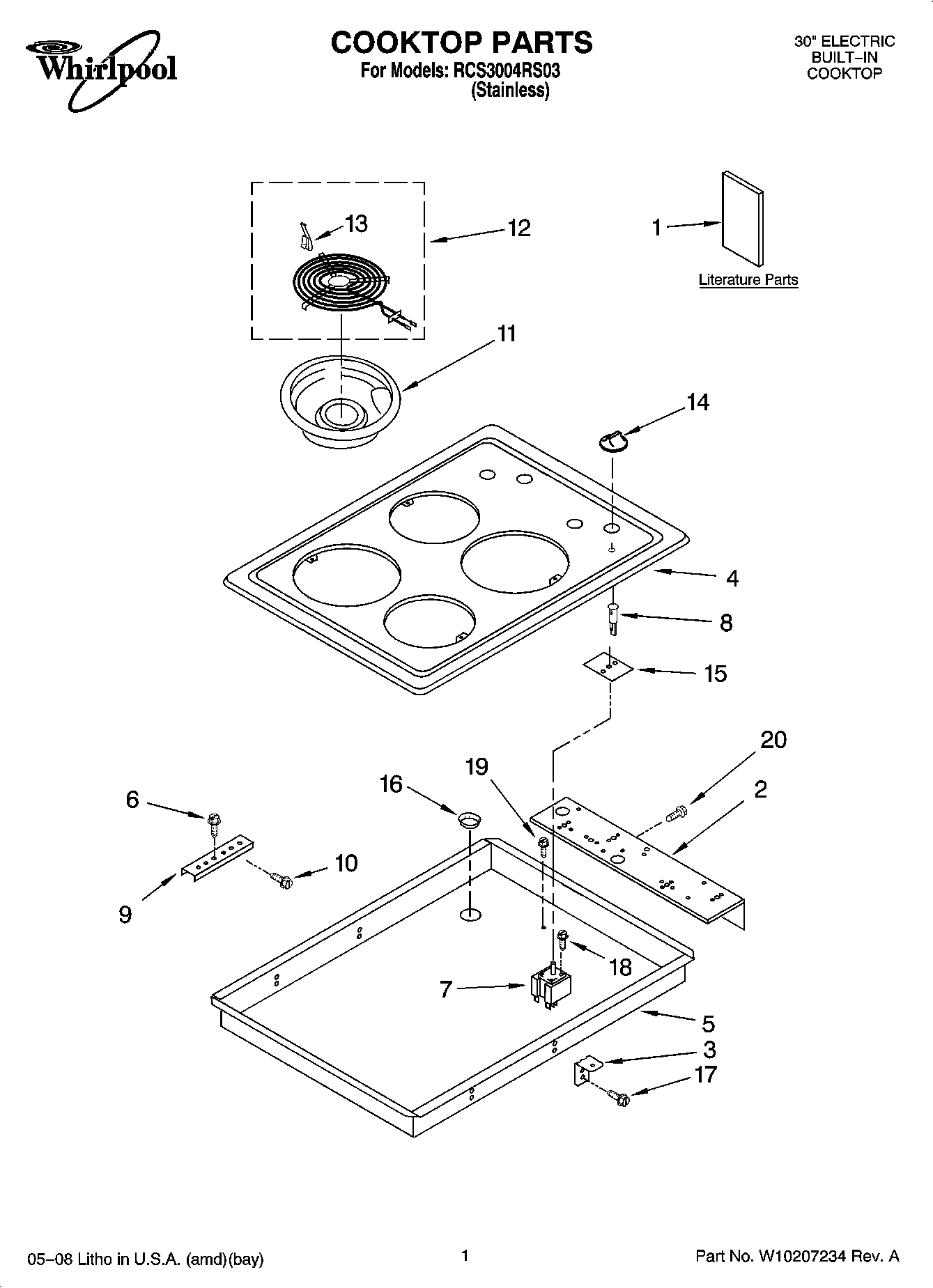 01 - COOKTOP PARTS