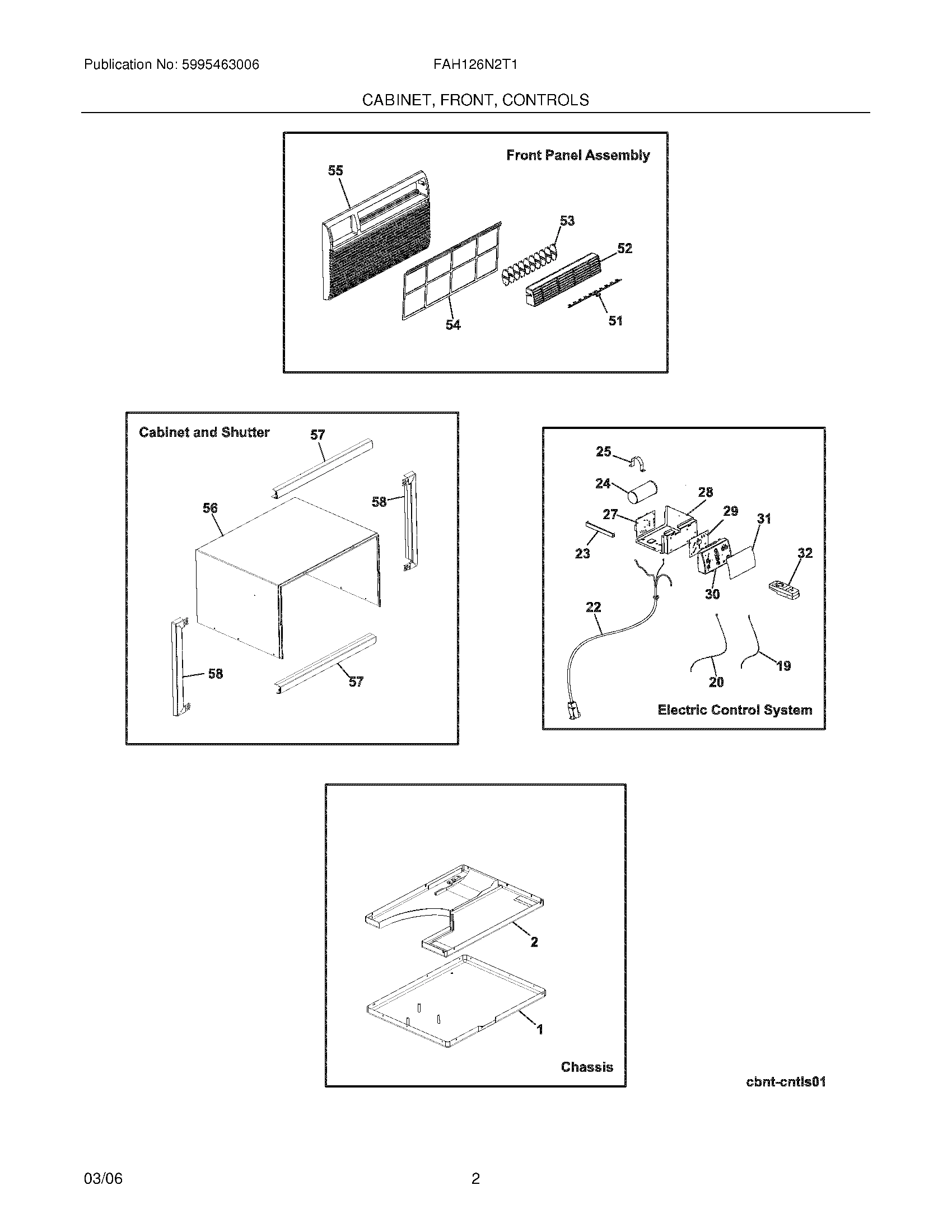 03 - CABINET/FRONT/CONTROLS