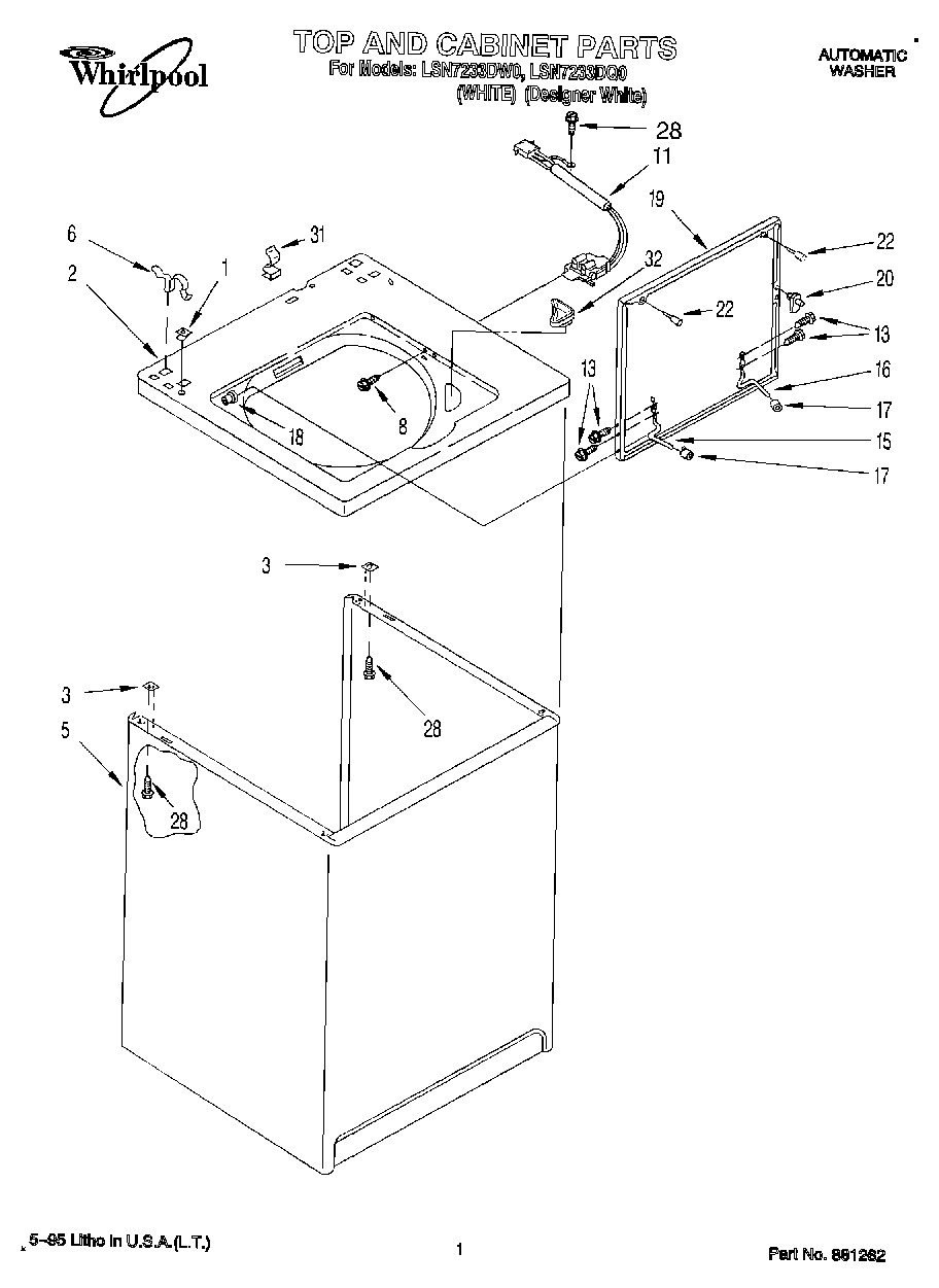 01 - TOP AND CABINET, LIT/OPTIONAL
