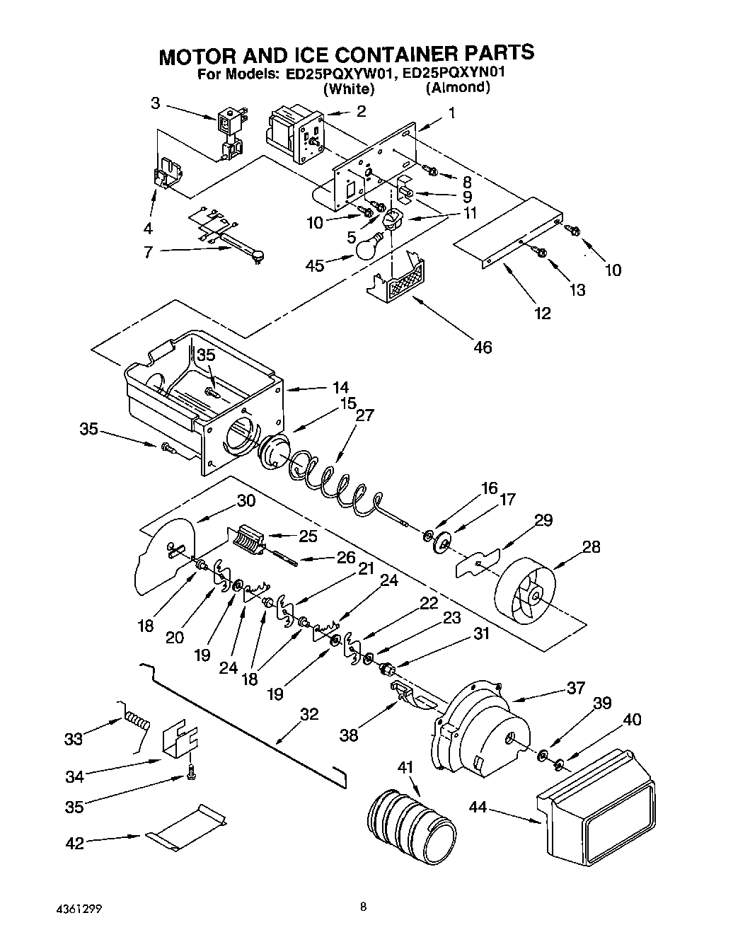 07 - MOTOR AND ICE CONTAINER