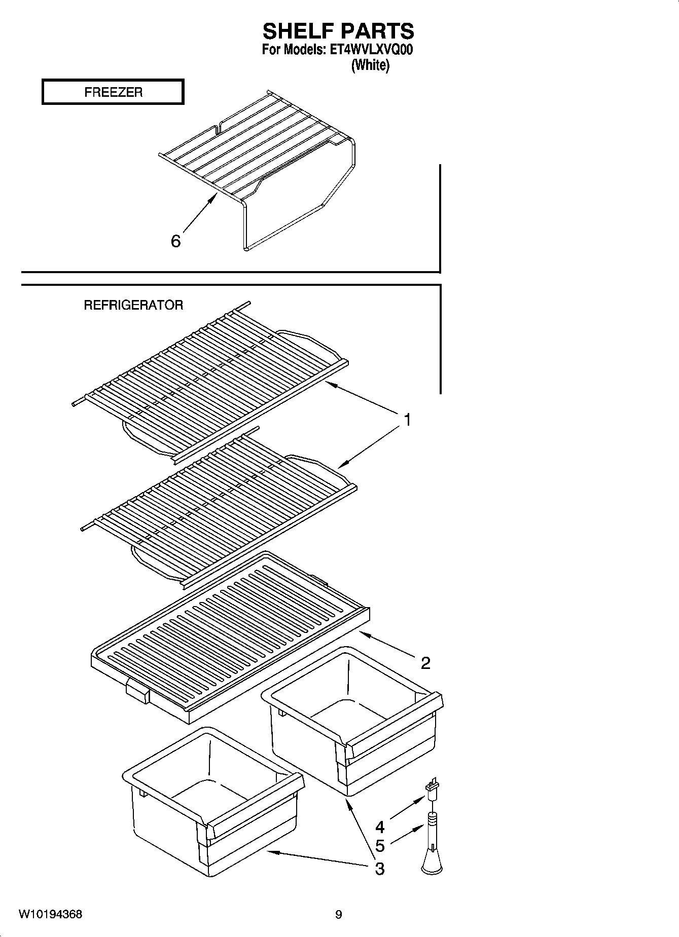 05 - SHELF PARTS, OPTIONAL PARTS