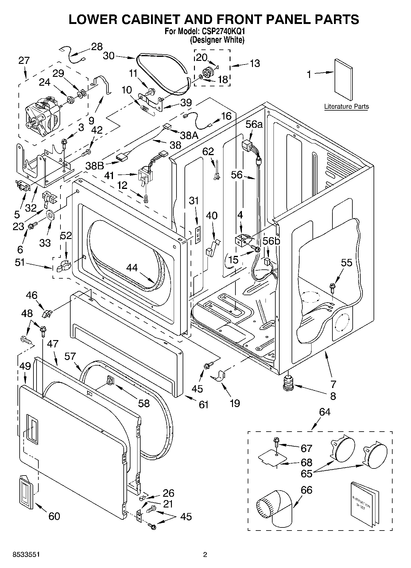 02 - LOWER CABINET AND FRONT PANEL, LITE