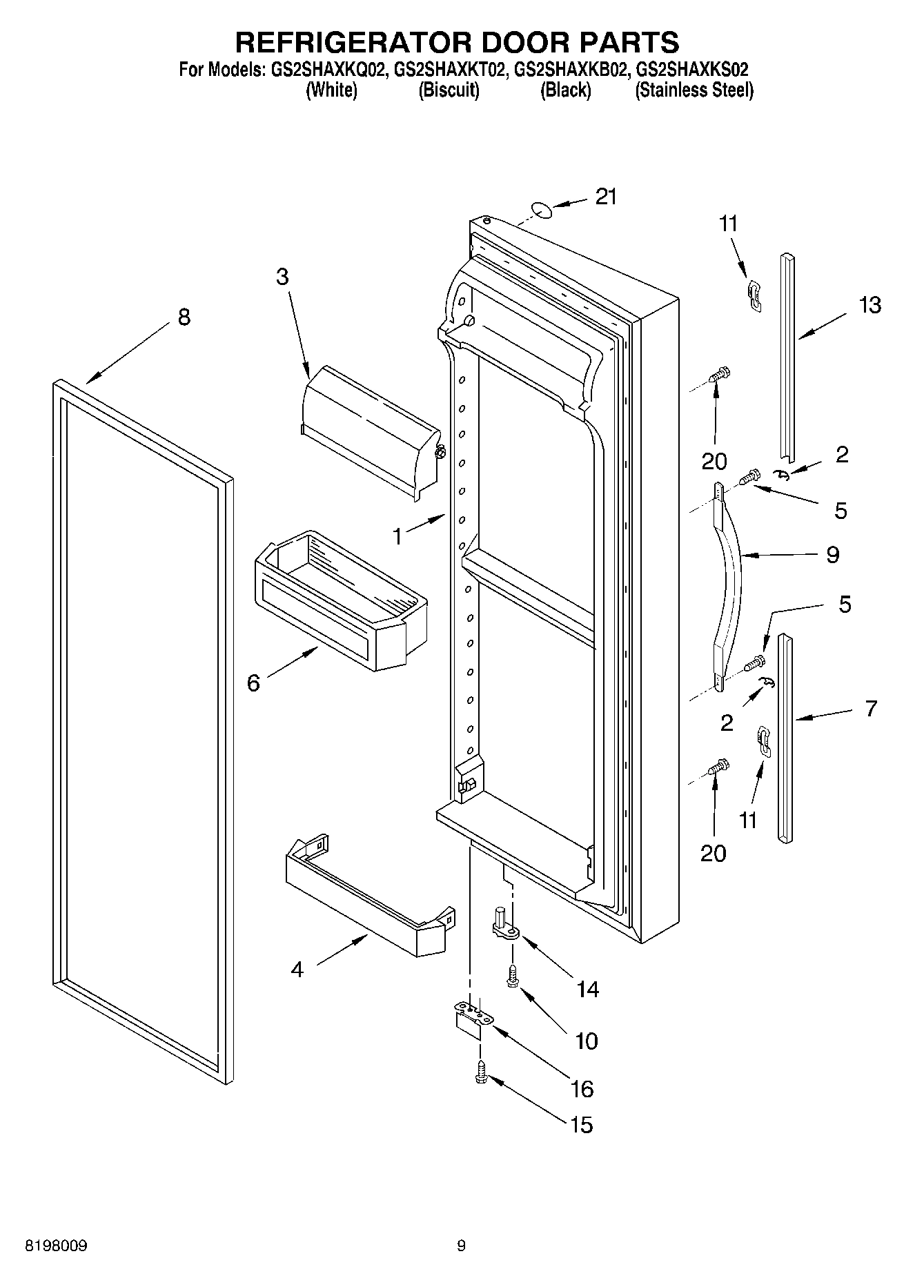 06 - REFRIGERATOR DOOR PARTS