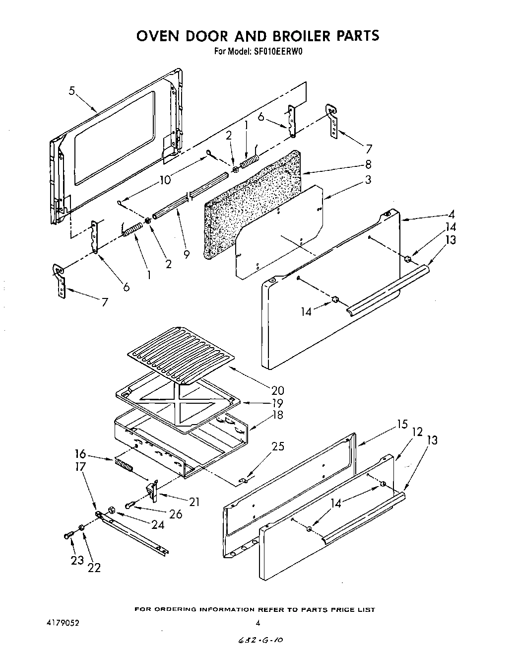 04 - OVEN DOOR AND BROILER