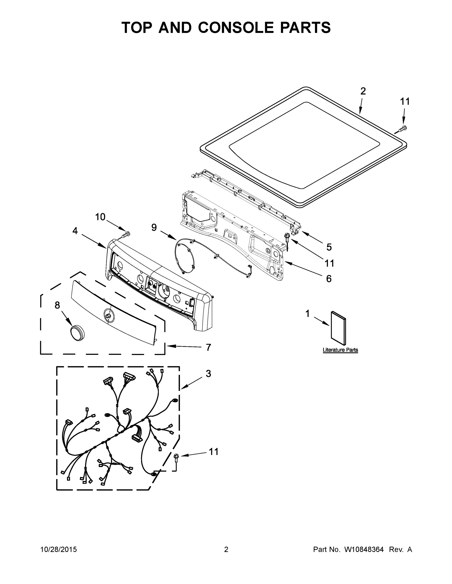 02 - TOP AND CONSOLE PARTS