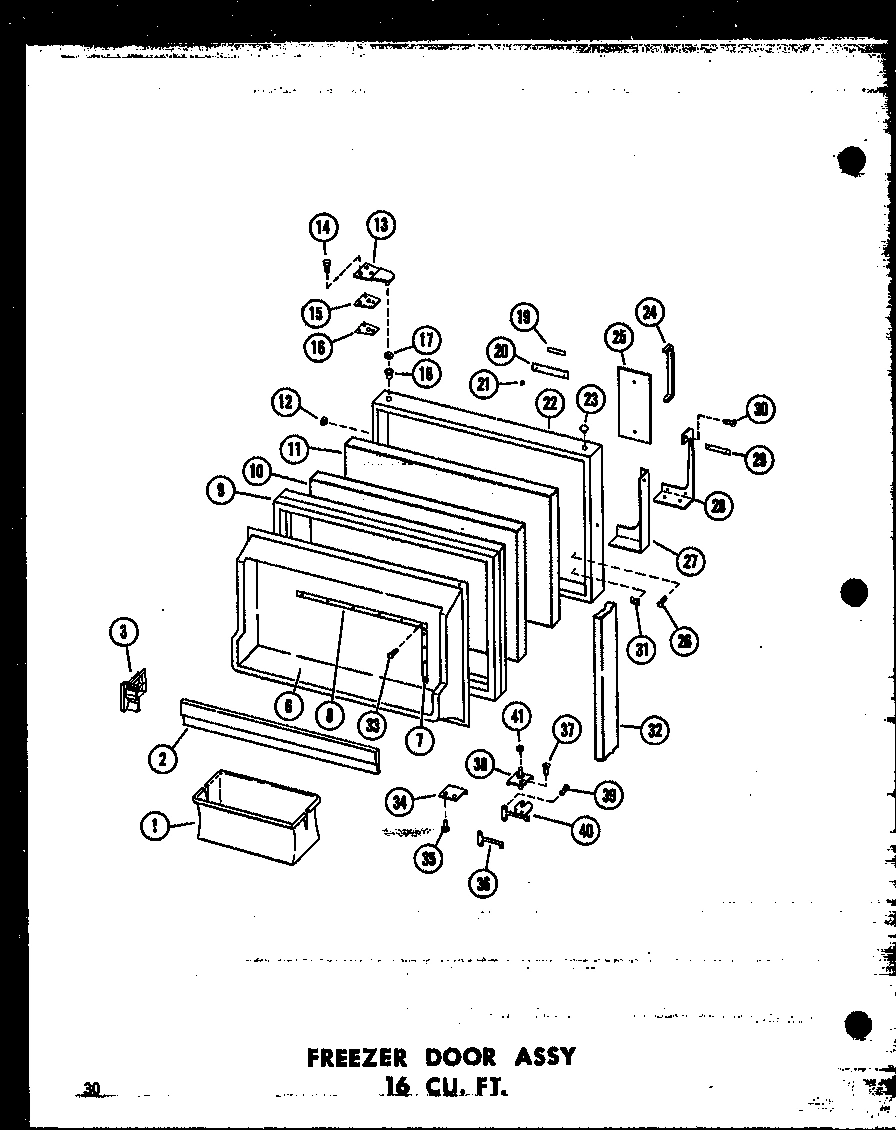 03 - FZ DOOR ASSY 16 CU. FT.