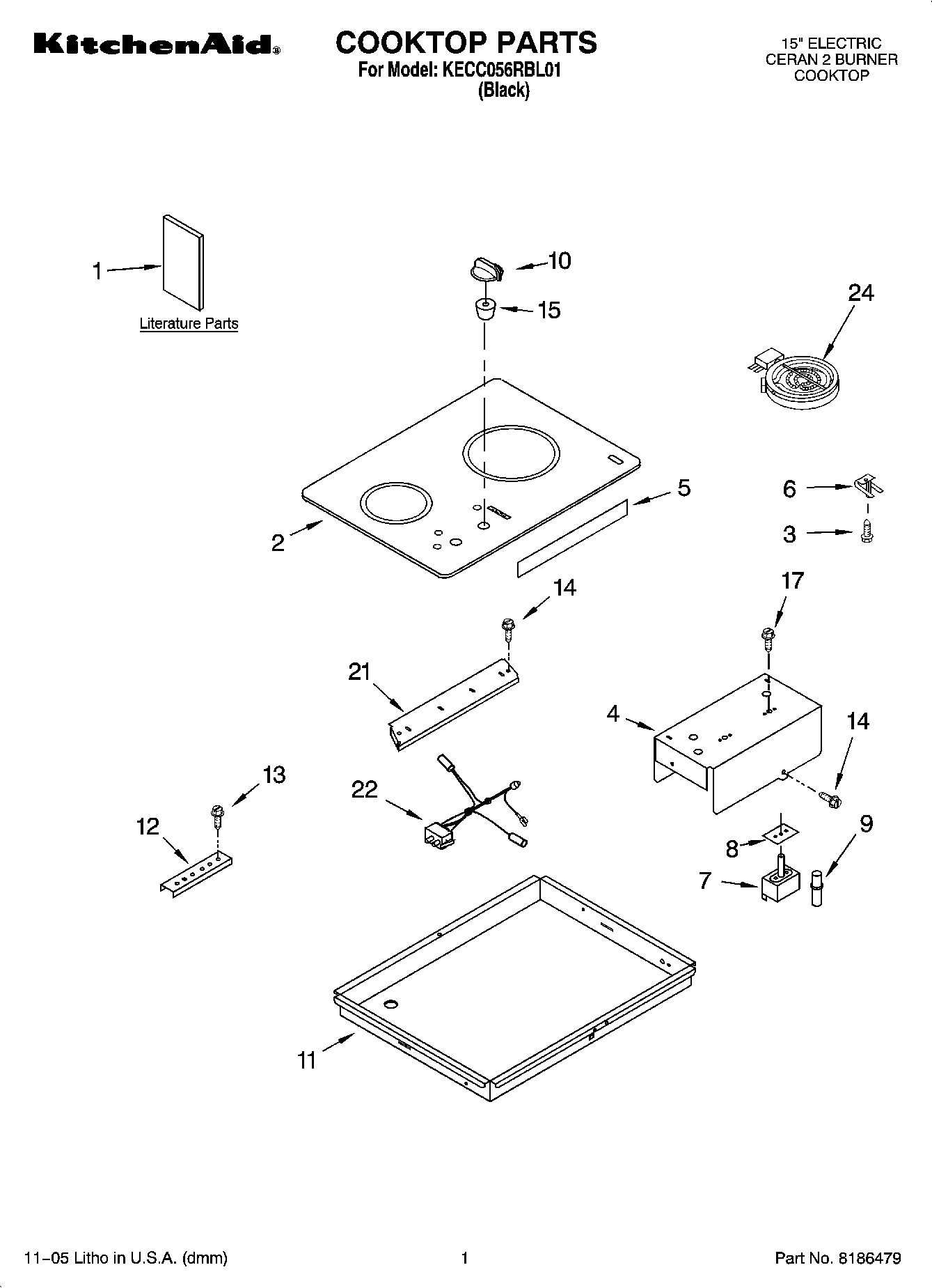 01 - COOKTOP PARTS, MISCELLANEOUS PARTS