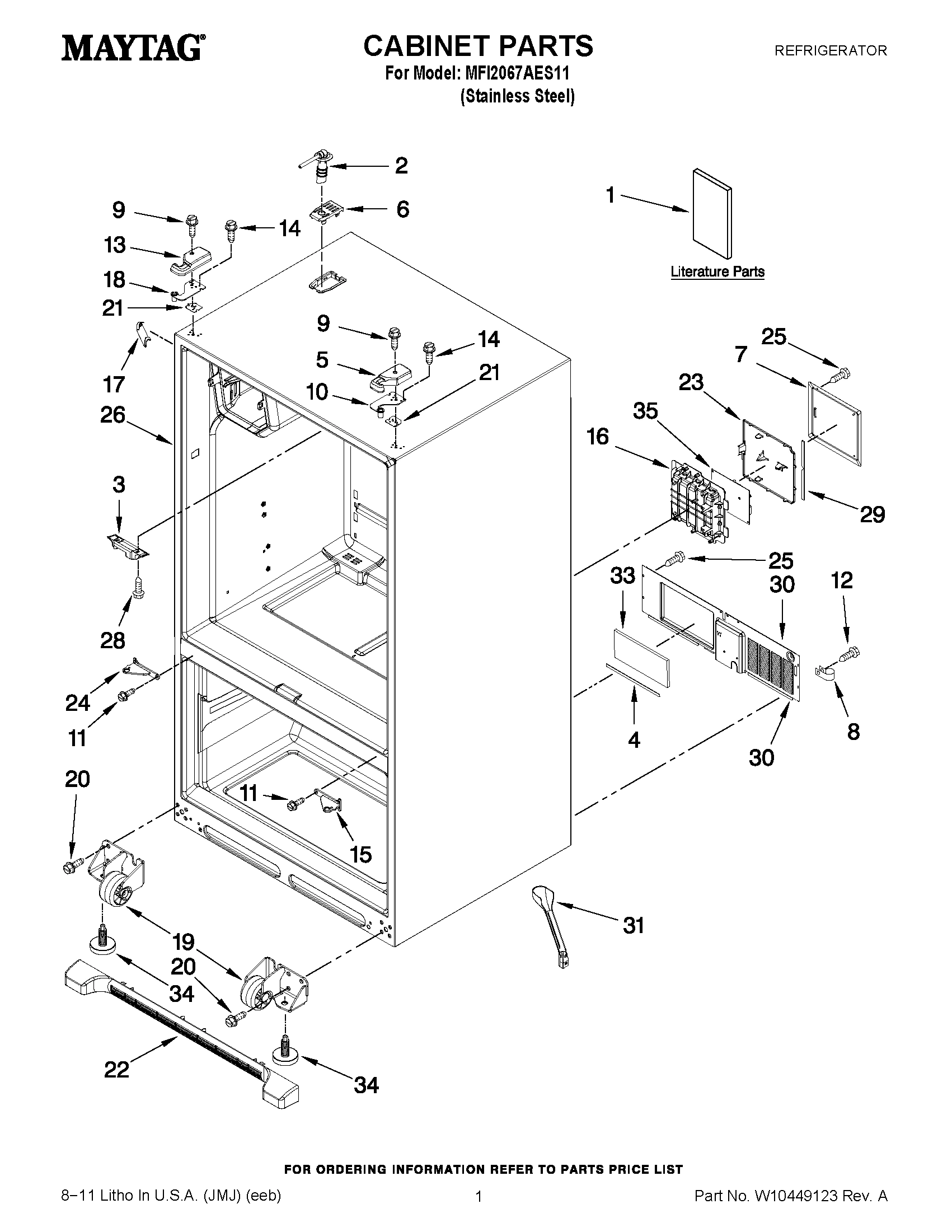 01 - CABINET PARTS