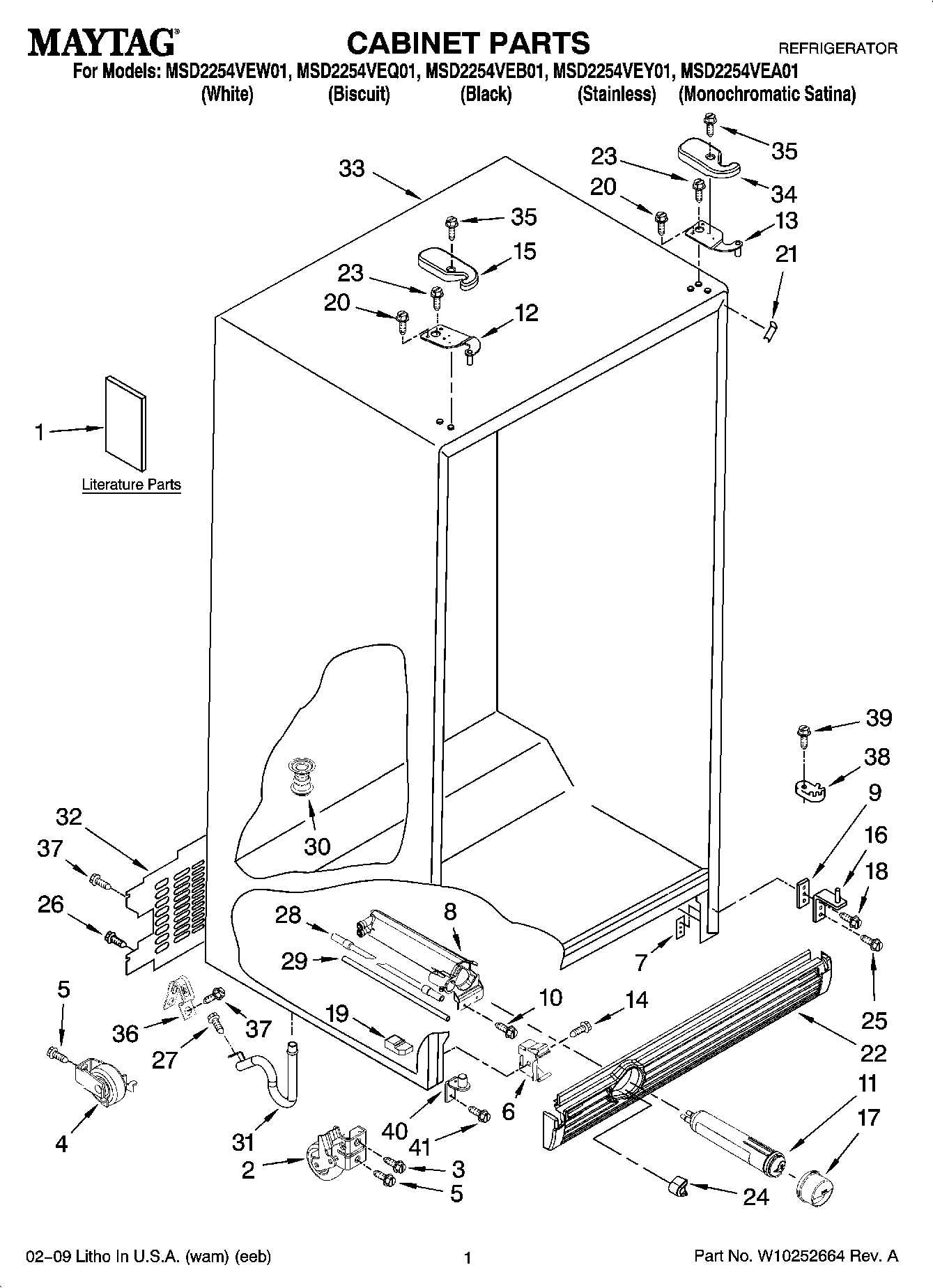01 - CABINET PARTS