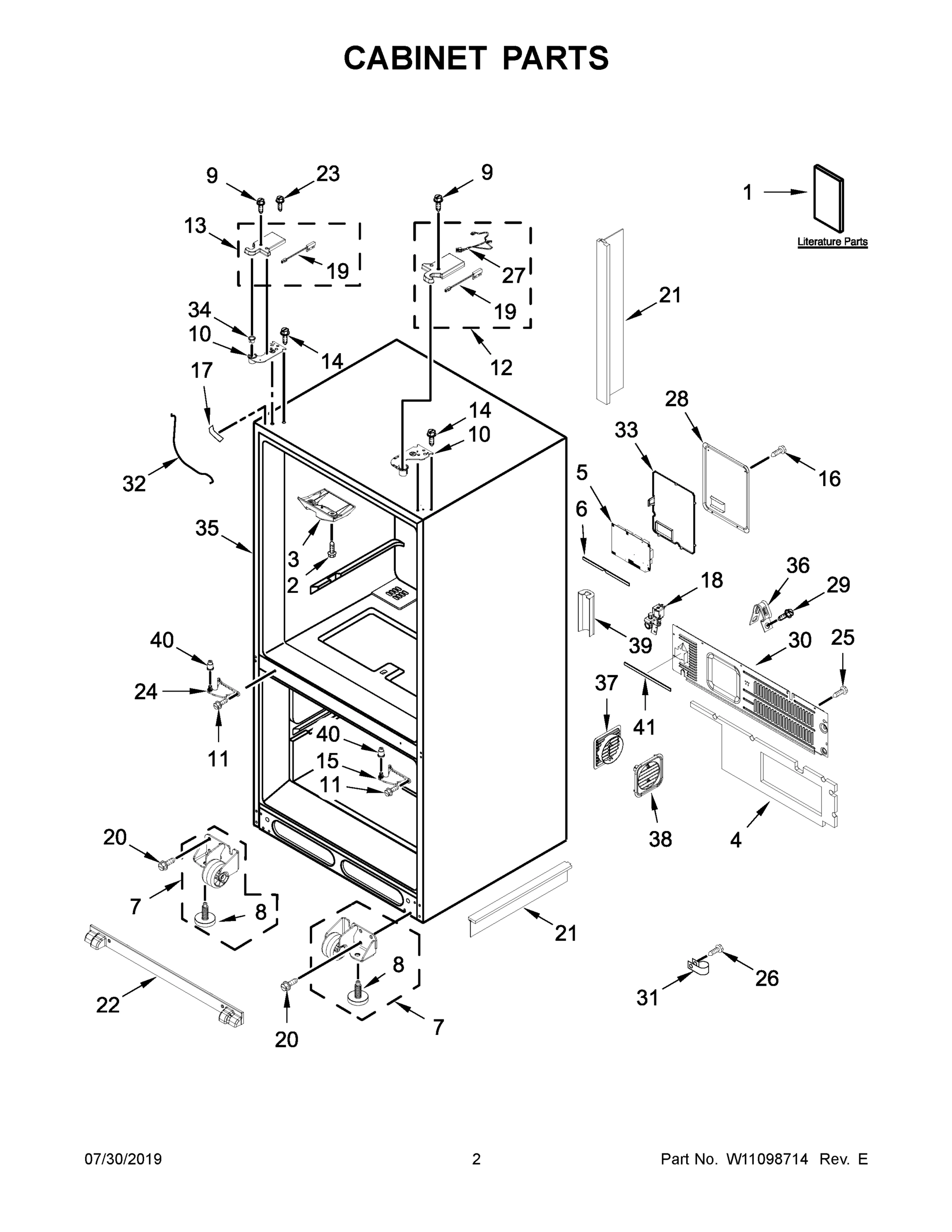 02 - CABINET PARTS