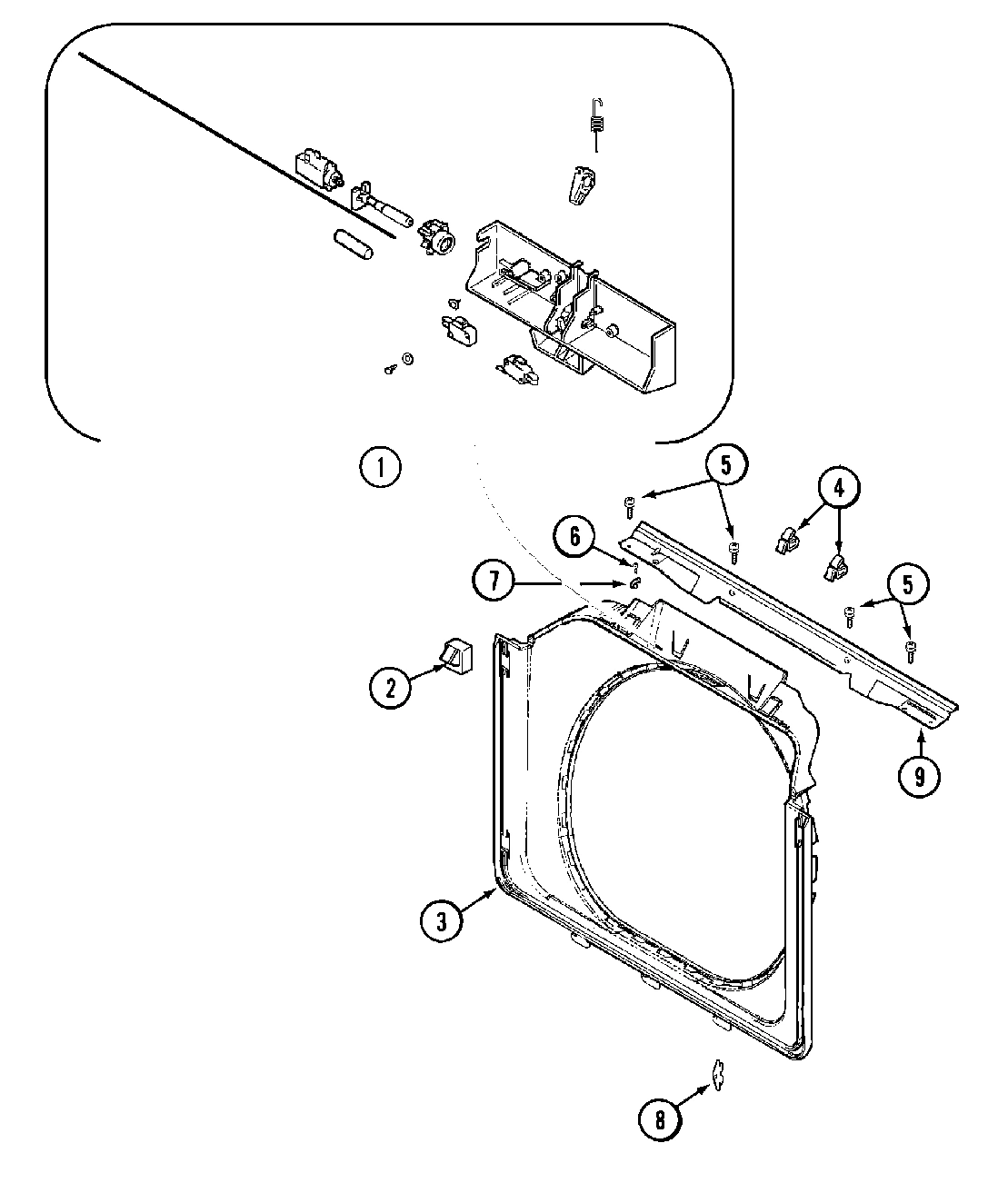 04 - DOOR SHROUD & DOOR LATCH ASSEMBLY