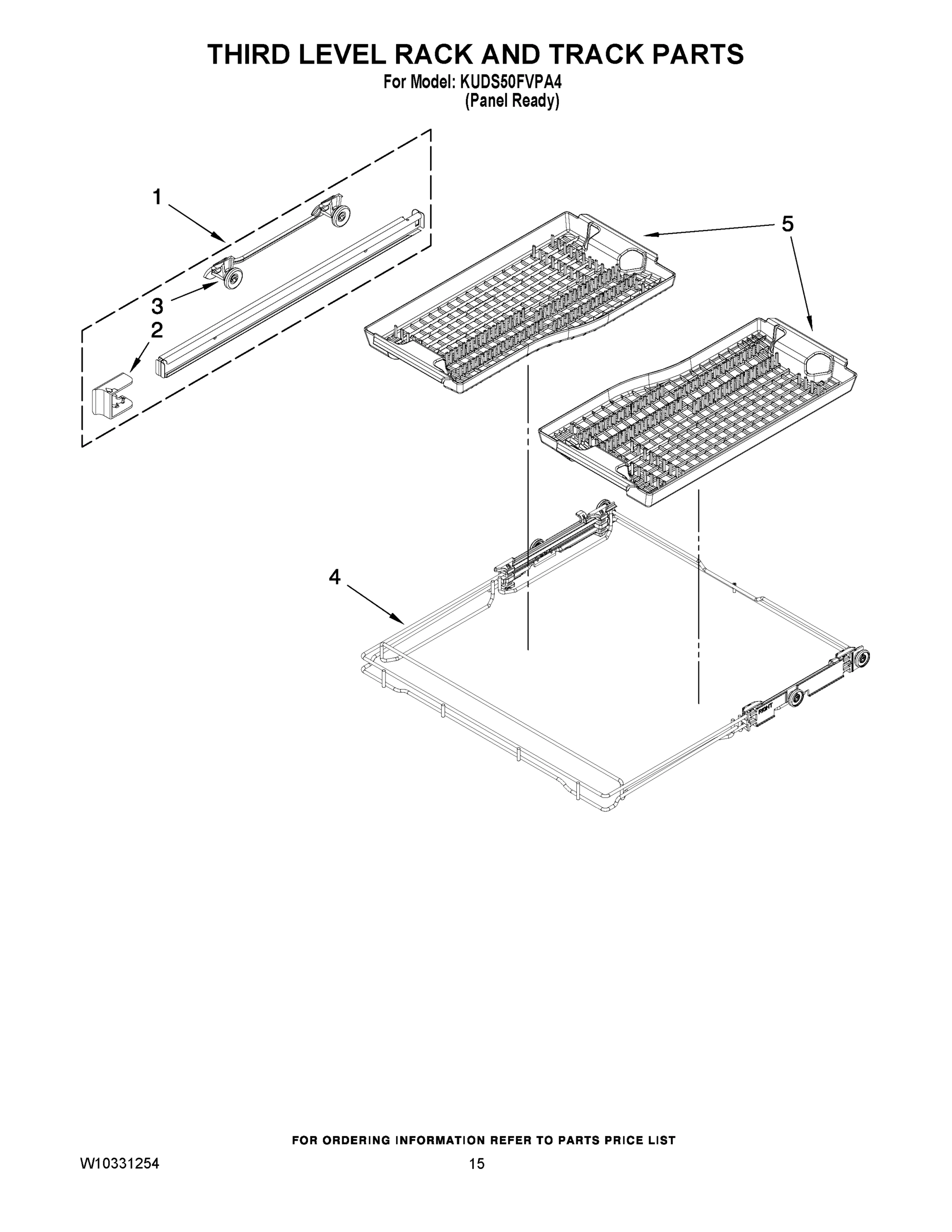 12 - THIRD LEVEL RACK AND TRACK PARTS