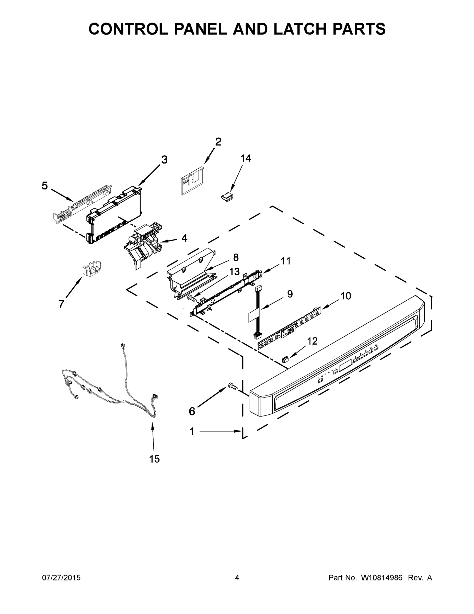 03 - CONTROL PANEL AND LATCH PARTS
