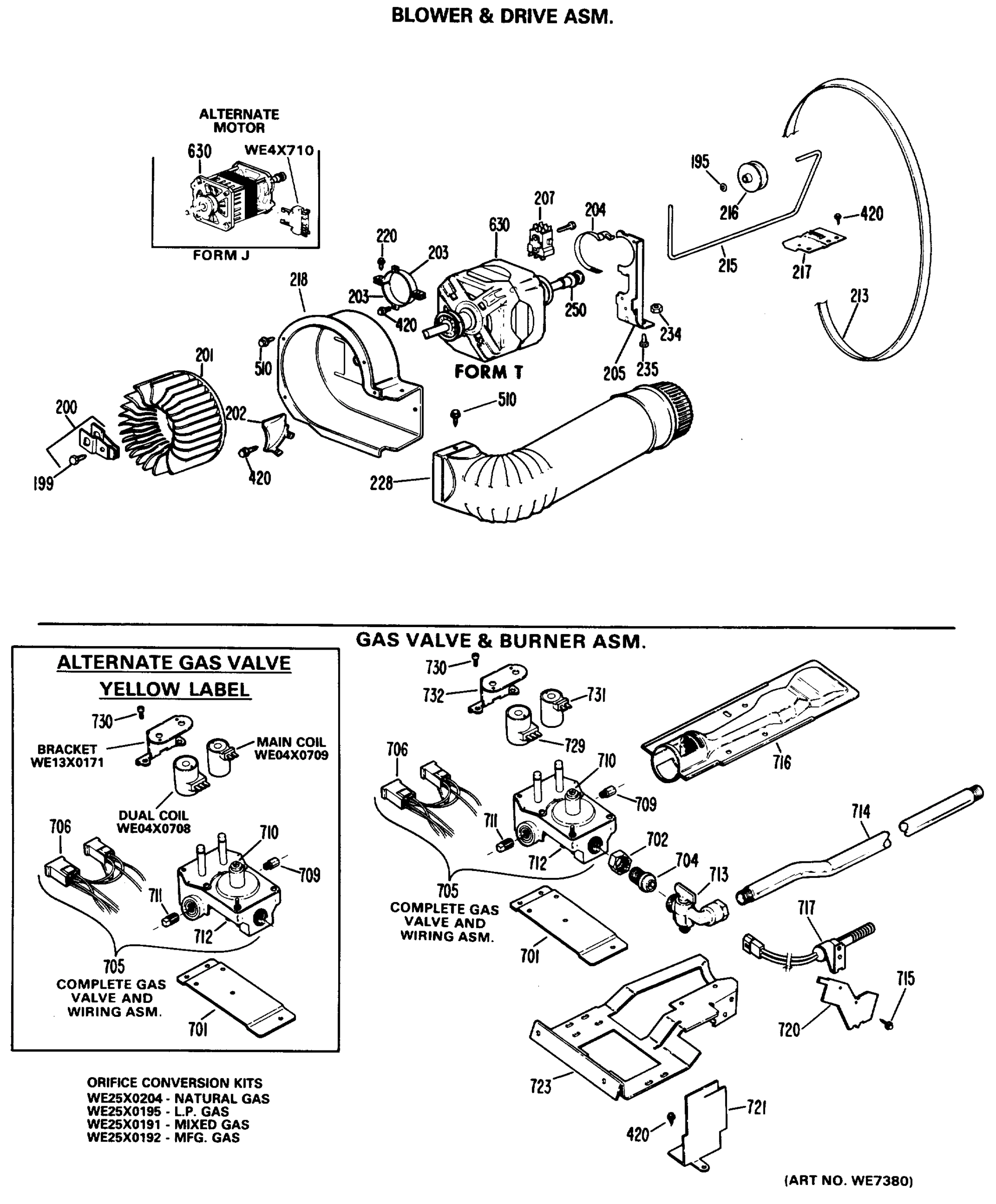 BLOWER & DRIVE ASM.