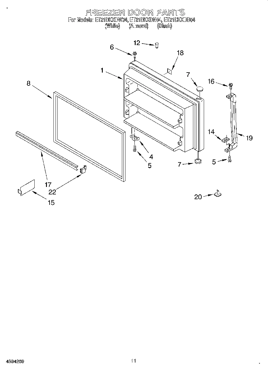06 - FREEZER DOOR, LIT/OPTIONAL