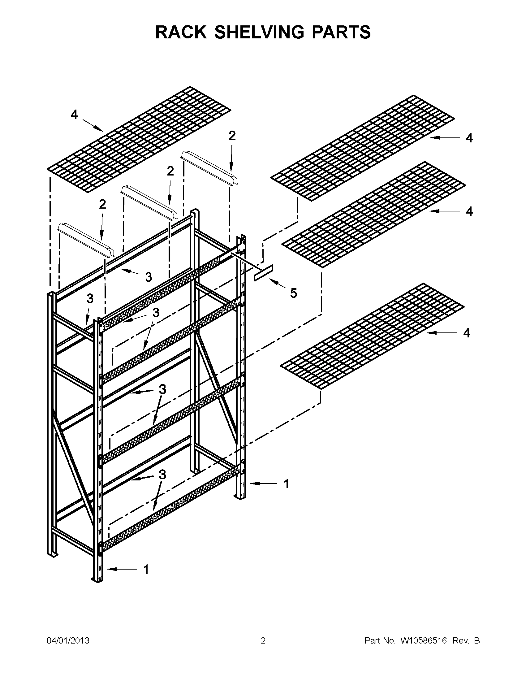 01 - RACK SHELVING PARTS
