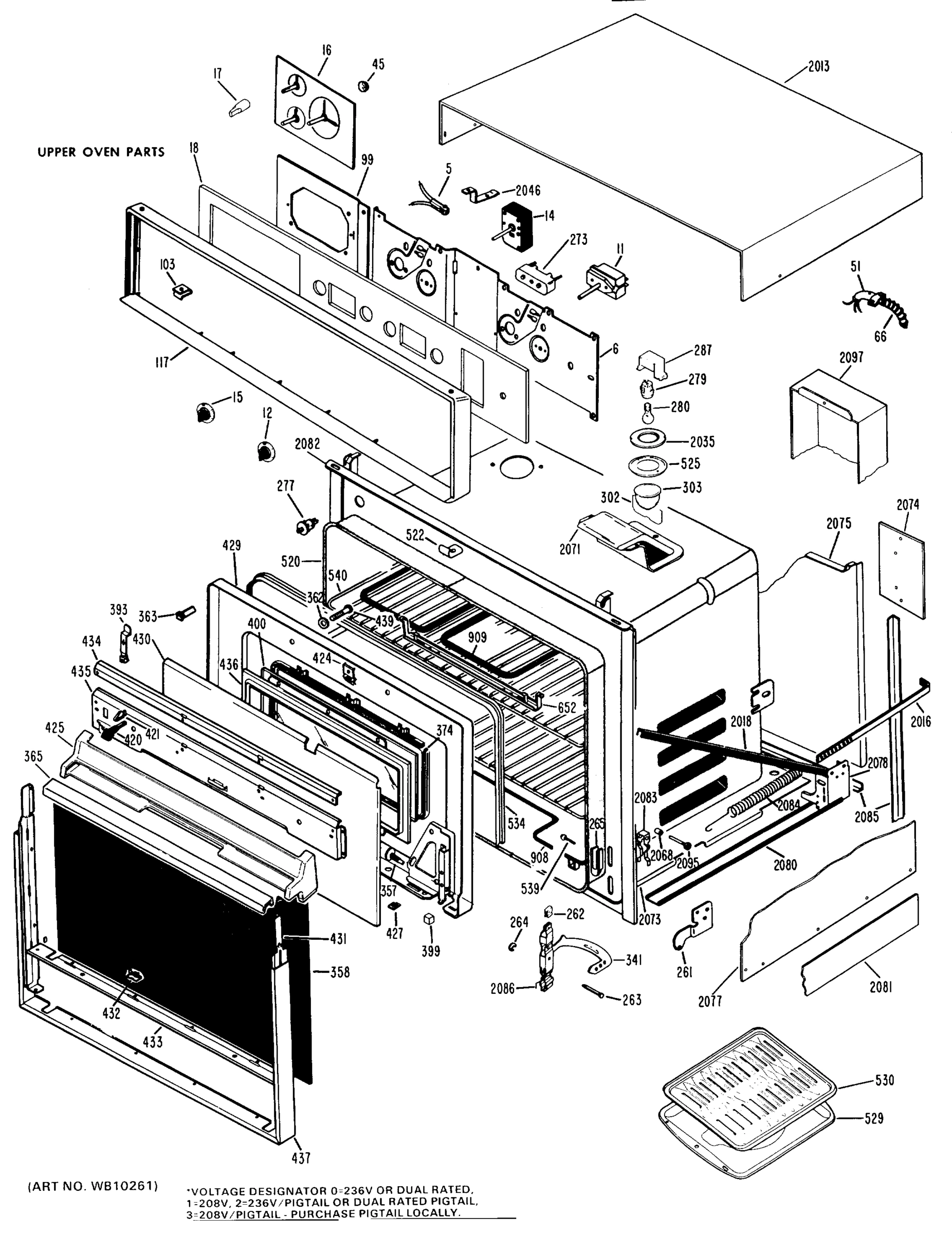 UPPER OVEN PARTS