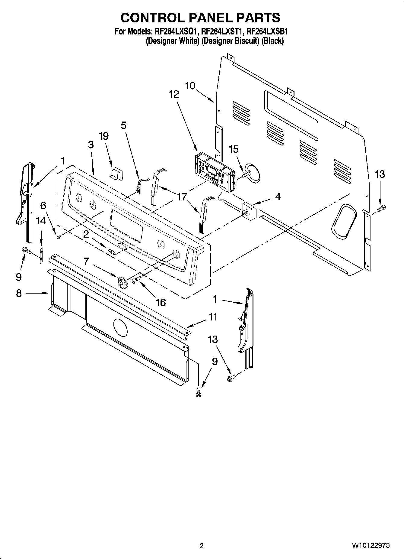 02 - CONTROL PANEL PARTS