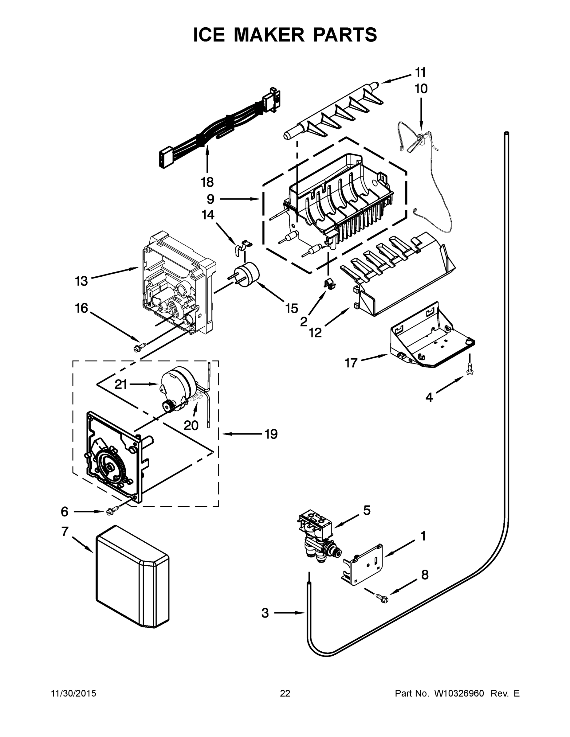 12 - ICE MAKER PARTS