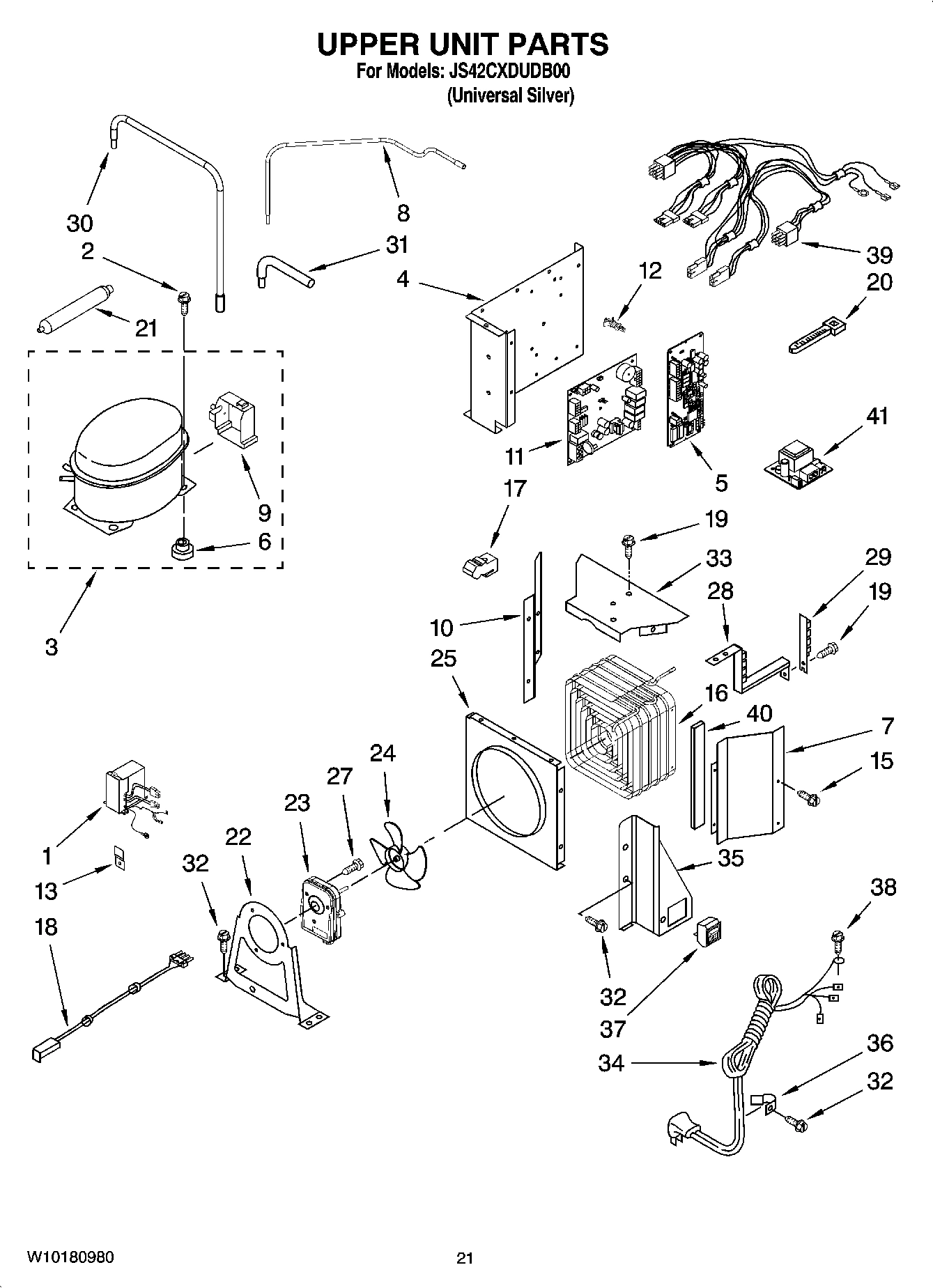 13 - UPPER UNIT PARTS