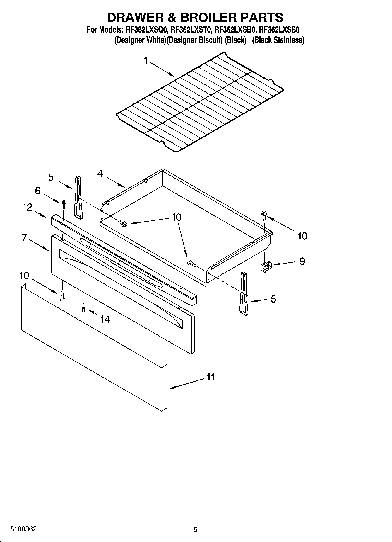 04 - DRAWER & BROILER PARTS