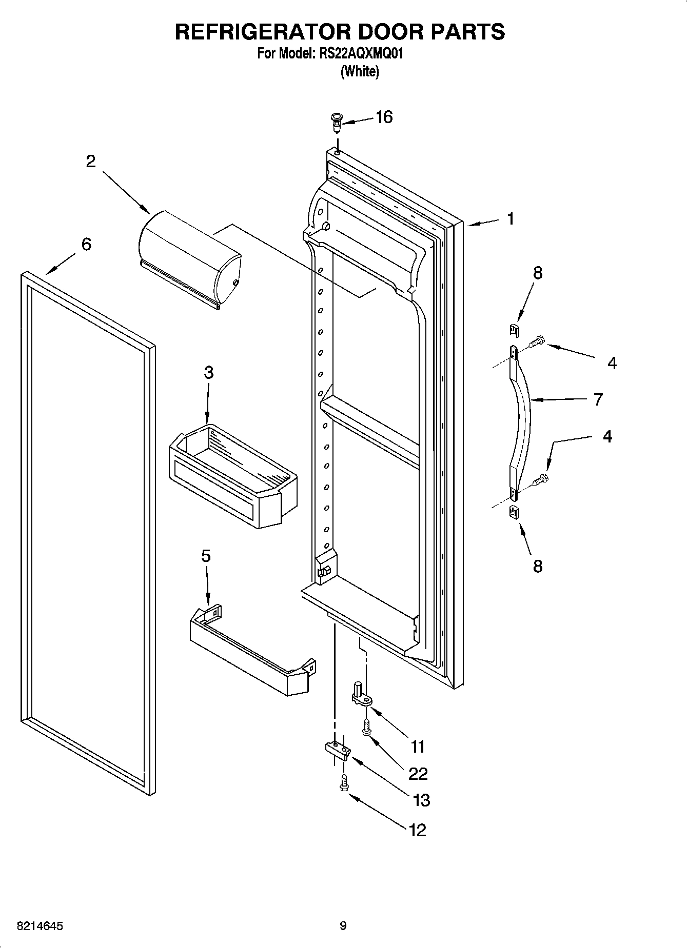 06 - REFRIGERATOR DOOR PARTS
