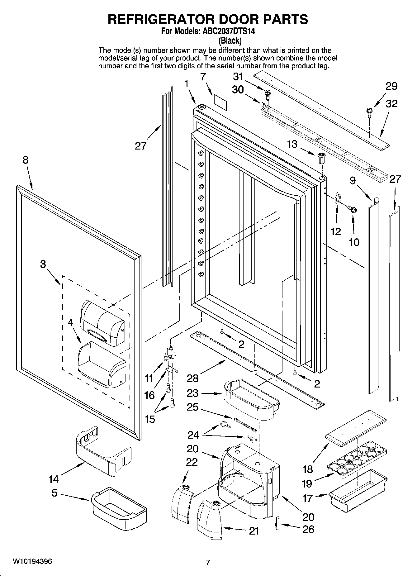 04 - REFRIGERATOR DOOR PARTS