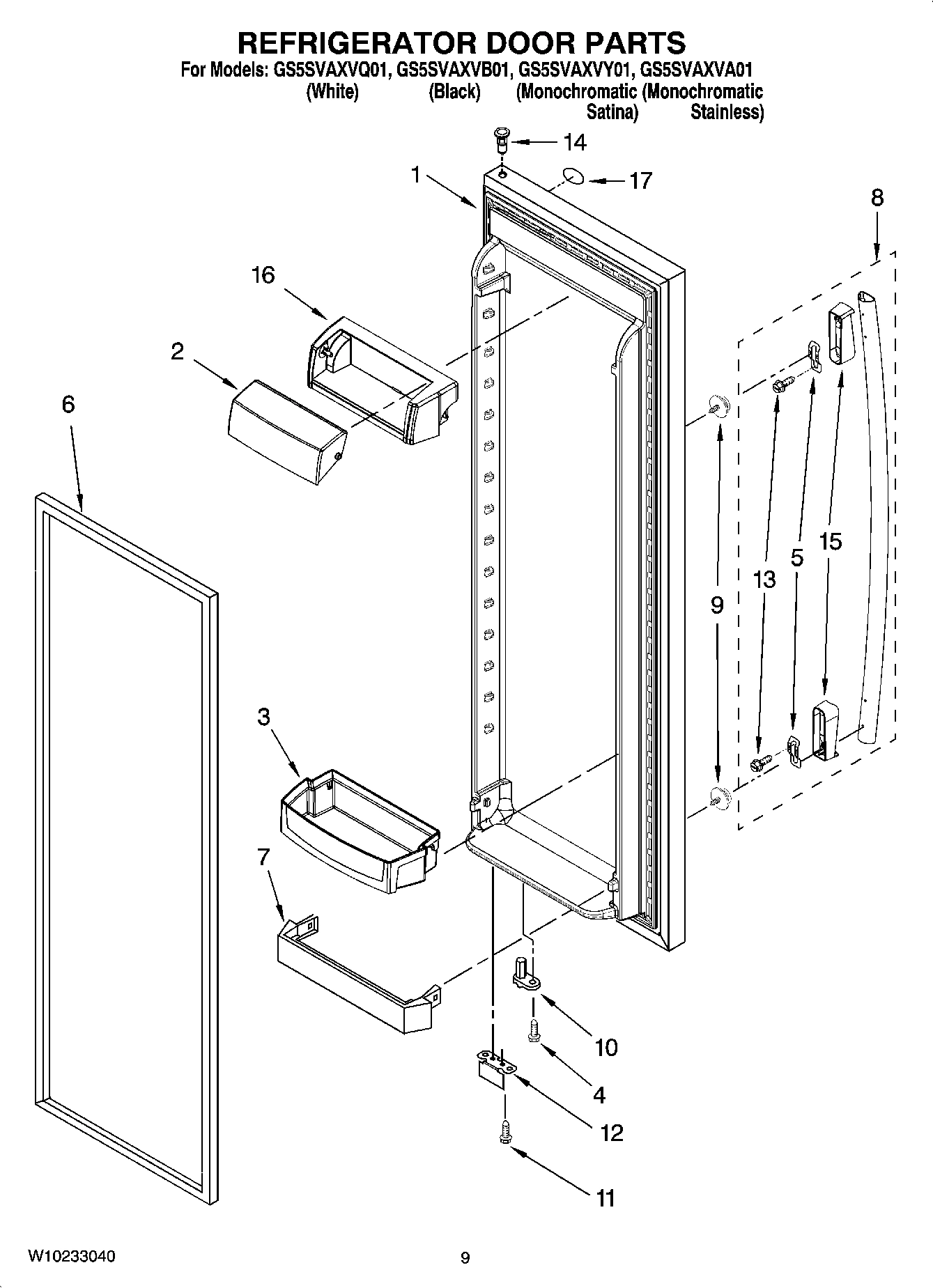 06 - REFRIGERATOR DOOR PARTS