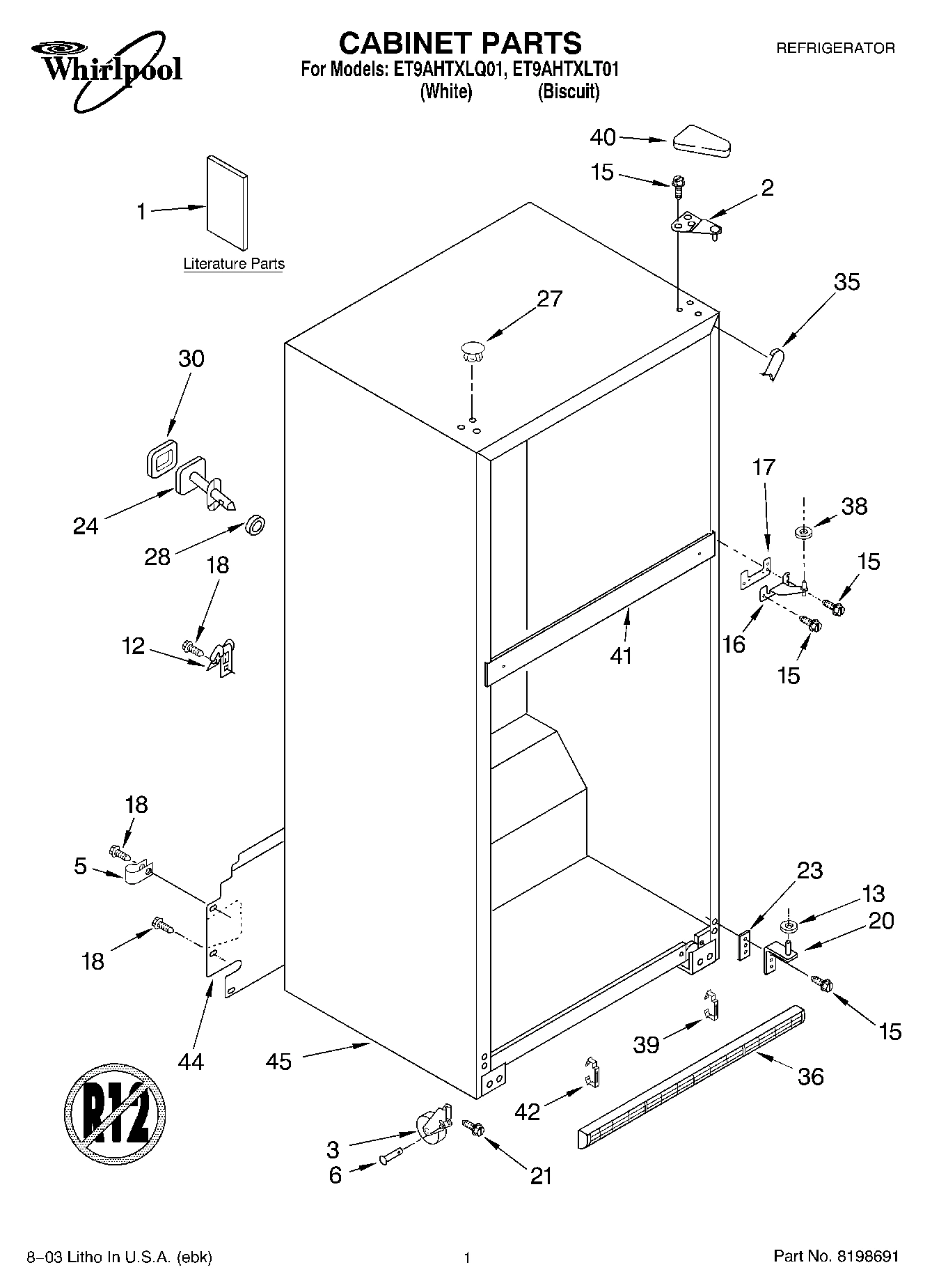01 - CABINET PARTS