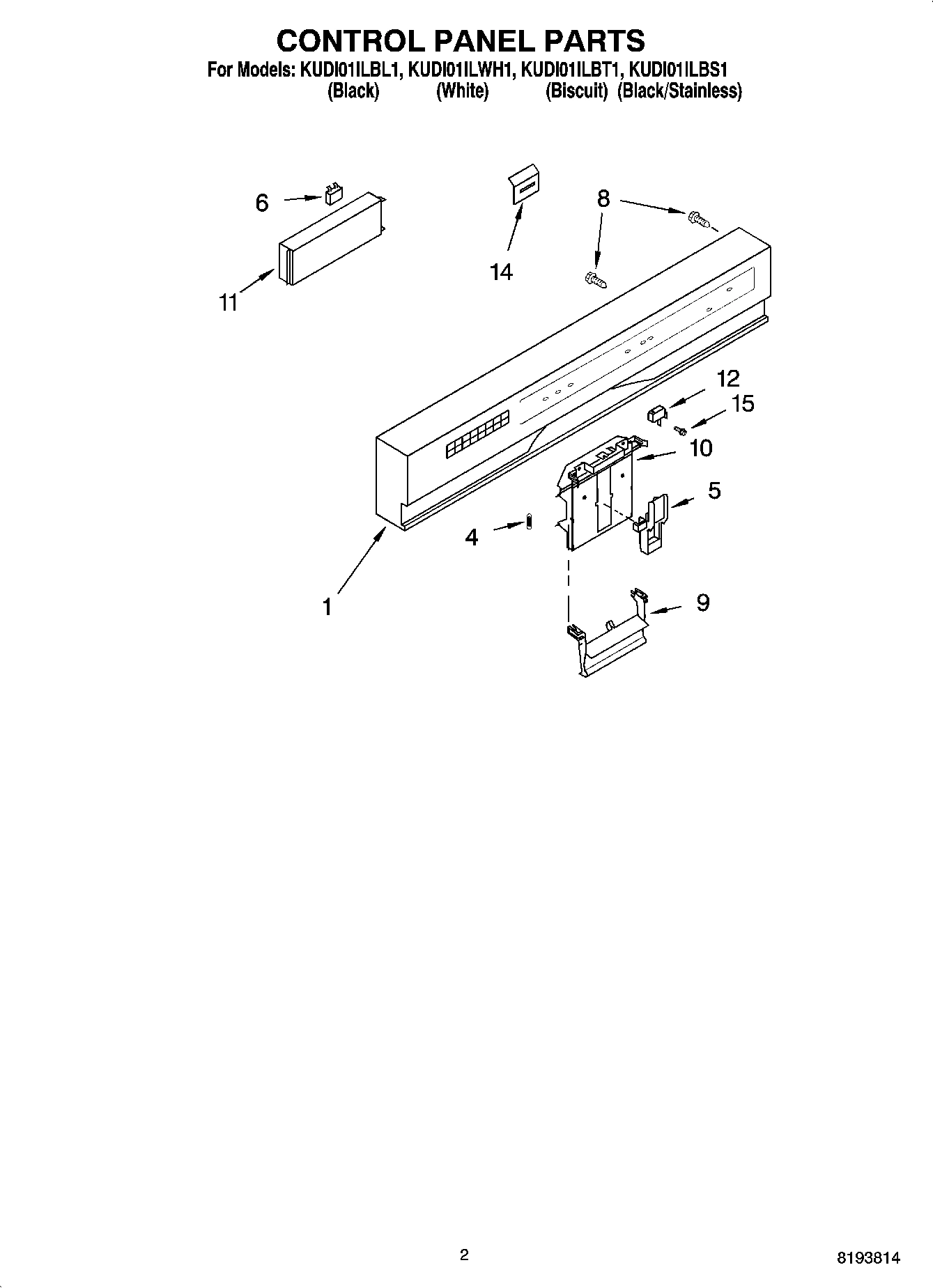 02 - CONTROL PANEL PARTS