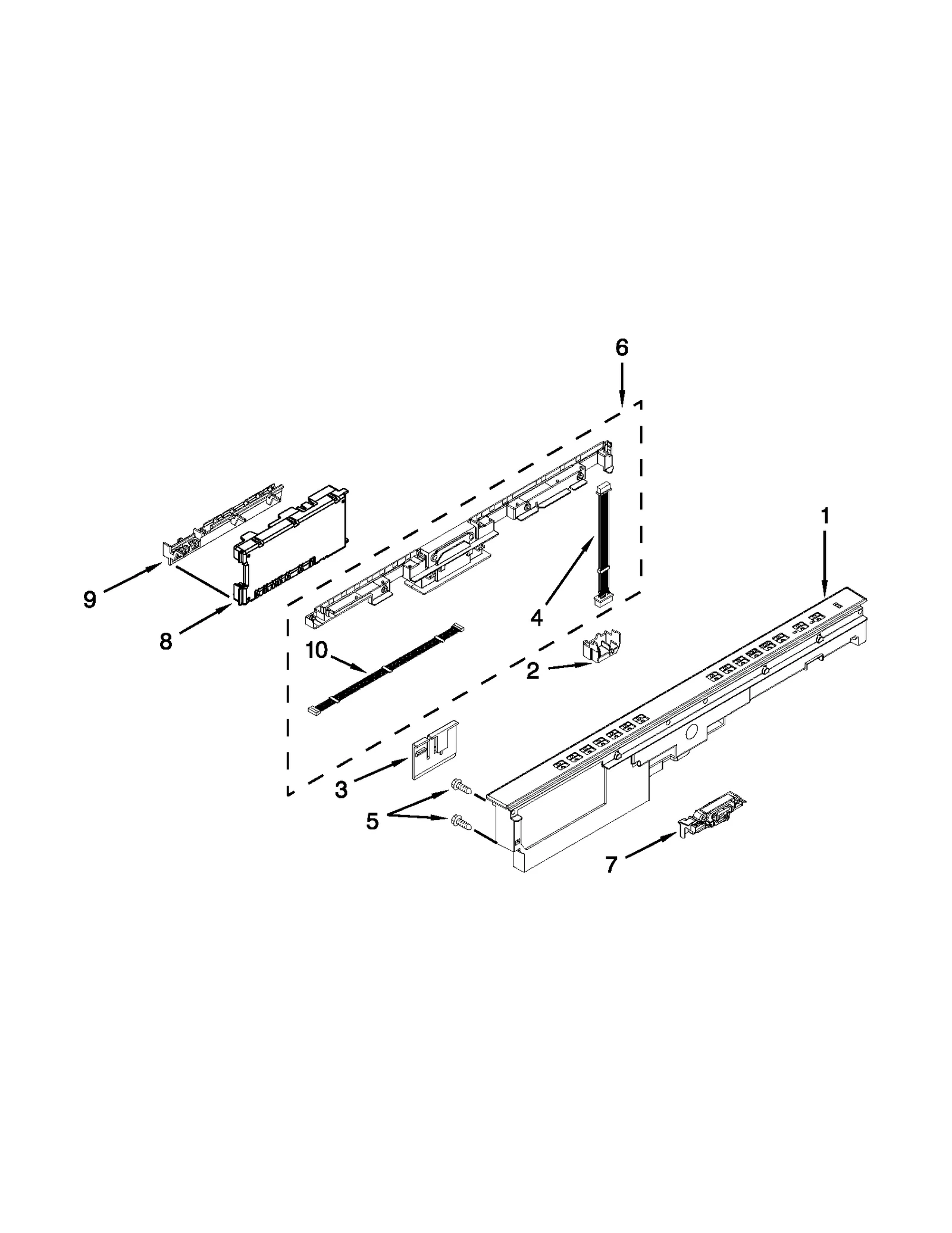 CONTROL PANEL AND LATCH PARTS