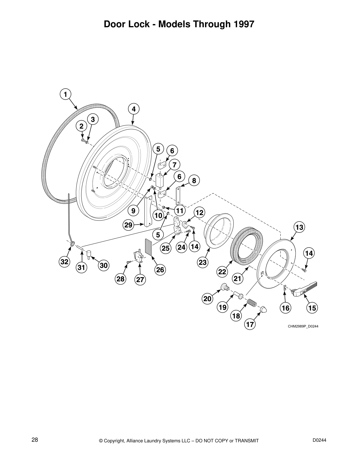 Door Lock - Models Through 1997