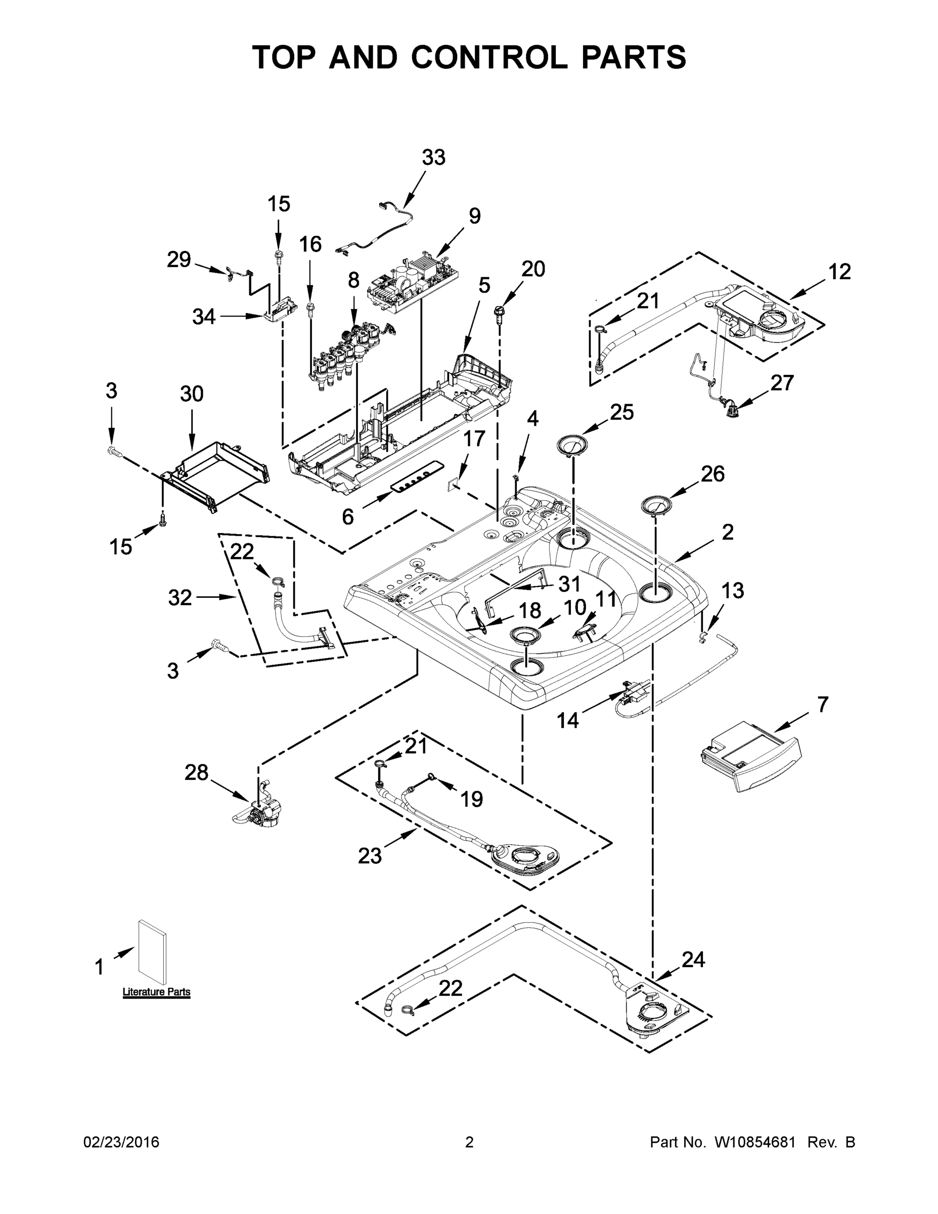 02 - TOP AND CONTROL PARTS