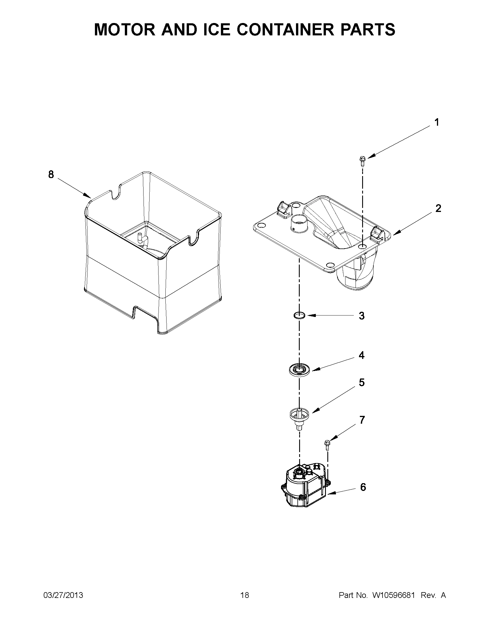 09 - MOTOR AND ICE CONTAINER PARTS
