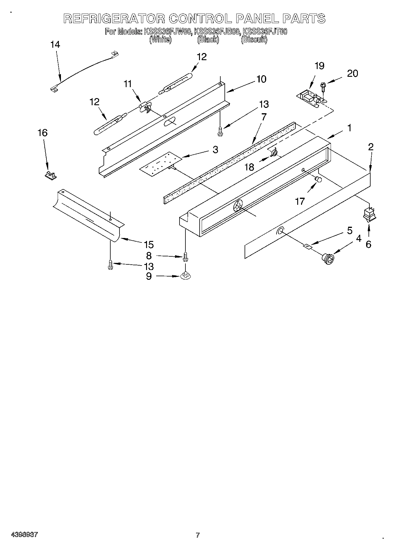 05 - REFRIGERATOR CONTROL PANEL