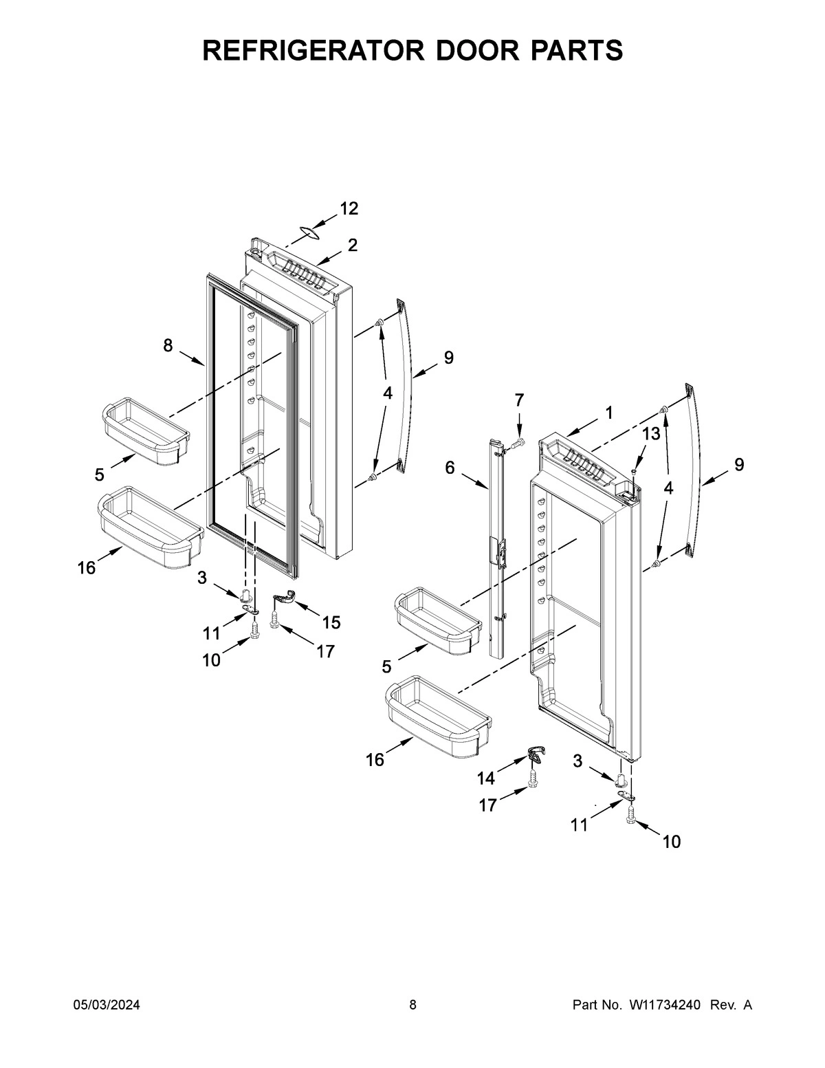 05 - REFRIGERATOR DOOR PARTS