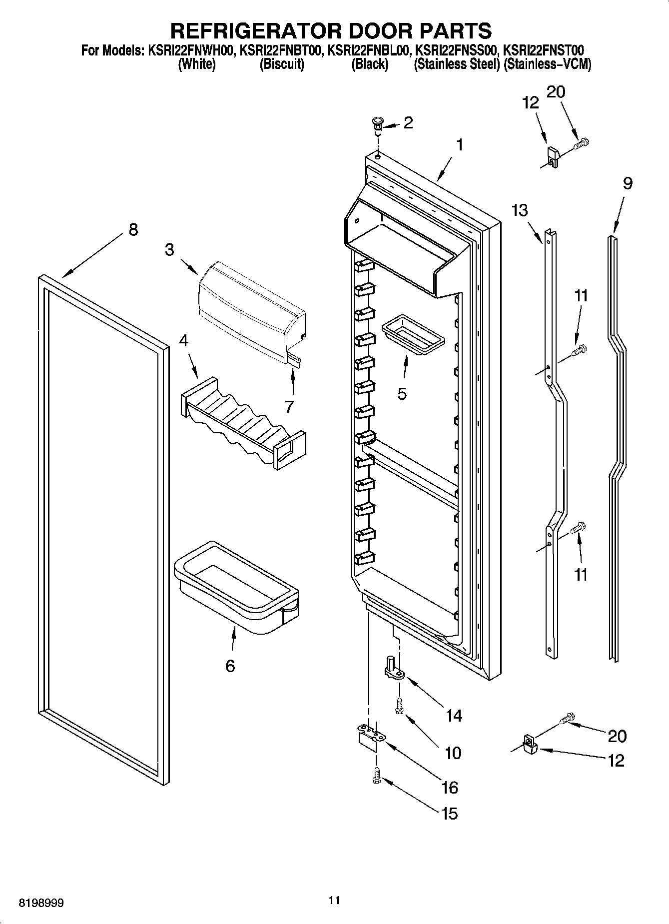 07 - REFRIGERATOR DOOR PARTS