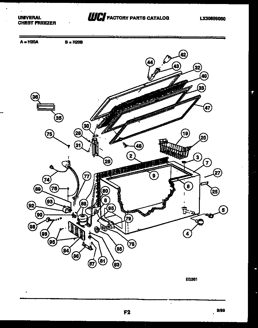 02 - CHEST FREEZER PARTS