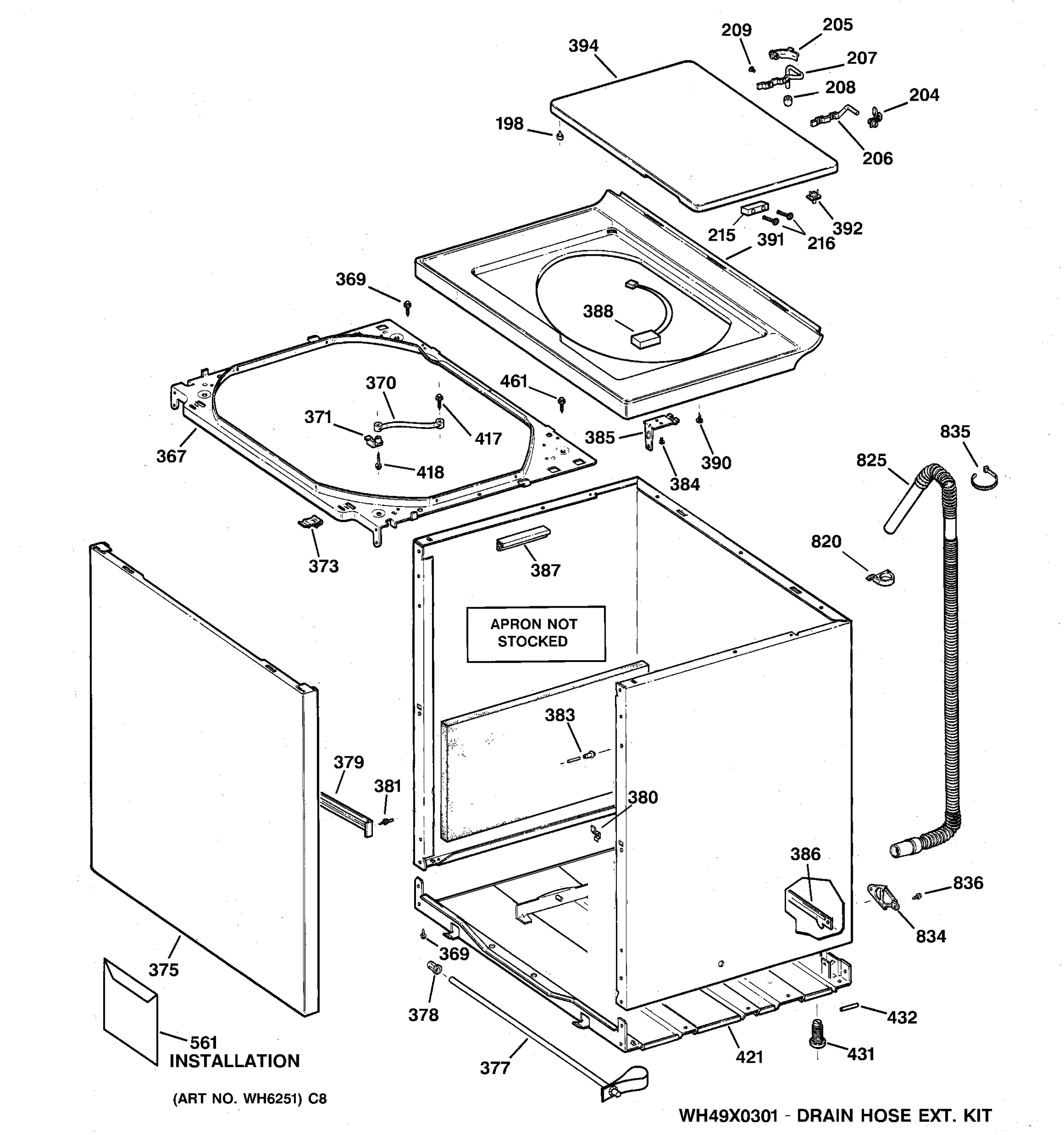 CABINET, COVER & FRONT PANEL