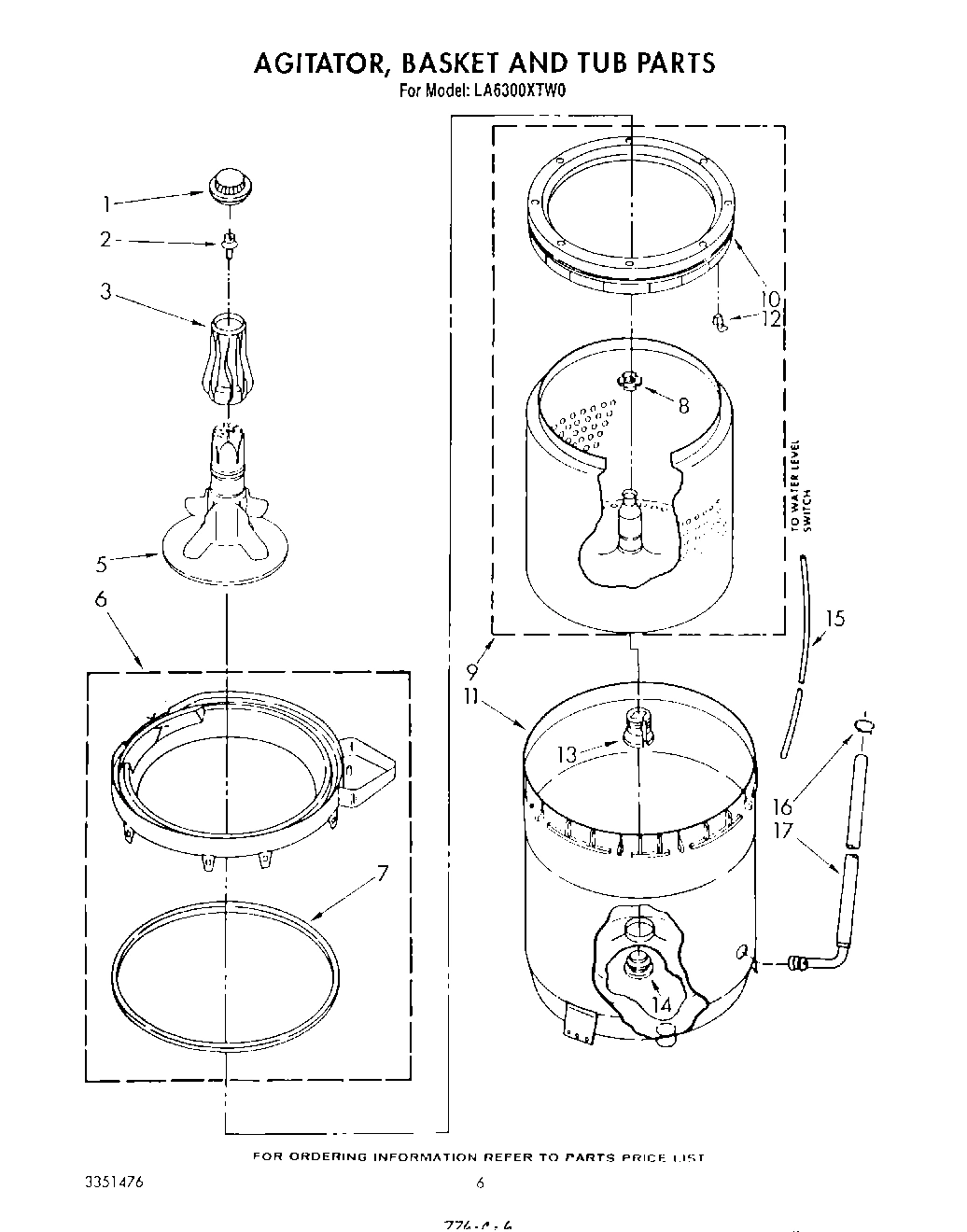 04 - AGITATOR, BASKET AND TUB