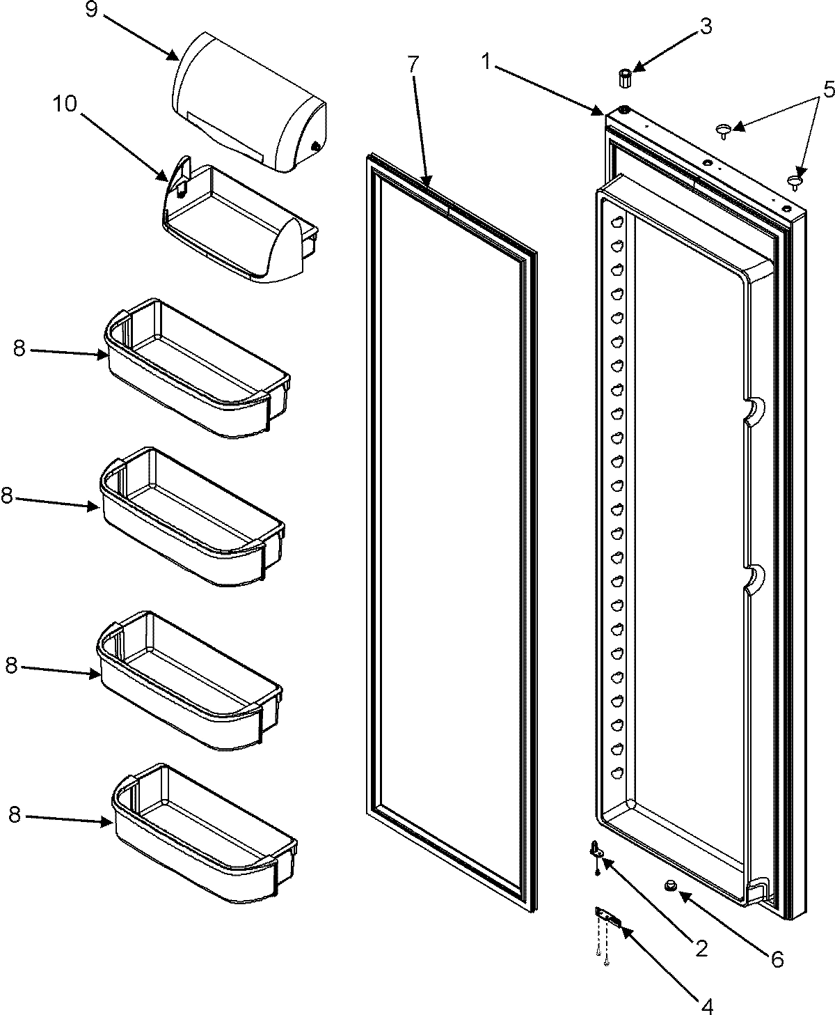 16 - REFRIGERATOR DOOR SERIES 50+