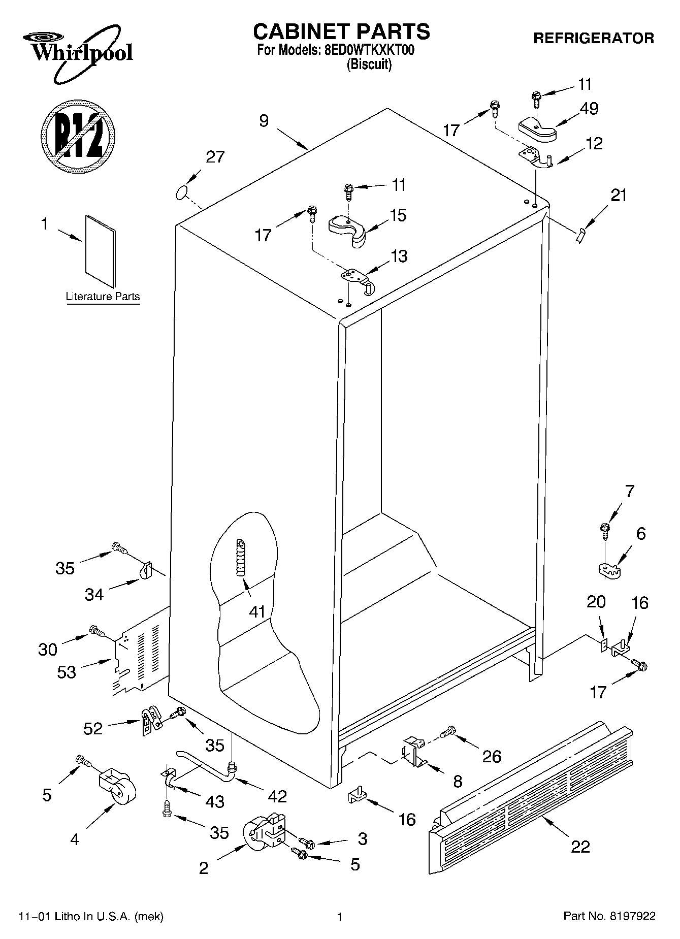 01 - CABINET, LITERATURE