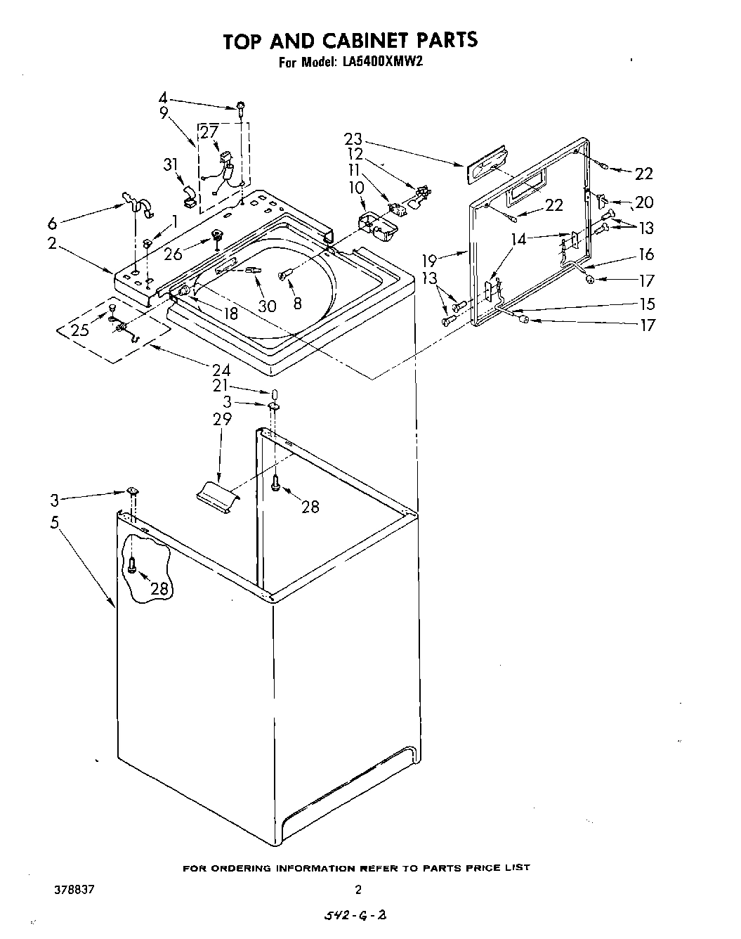 02 - TOP AND CABINET , LITERATURE AND OPTIONAL