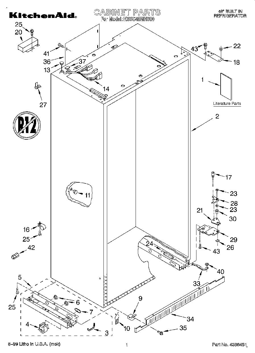 01 - CABINET, LITERATURE